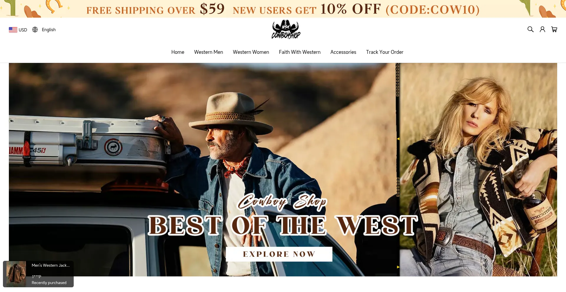 Usacowboyshop.com 安全可靠吗？