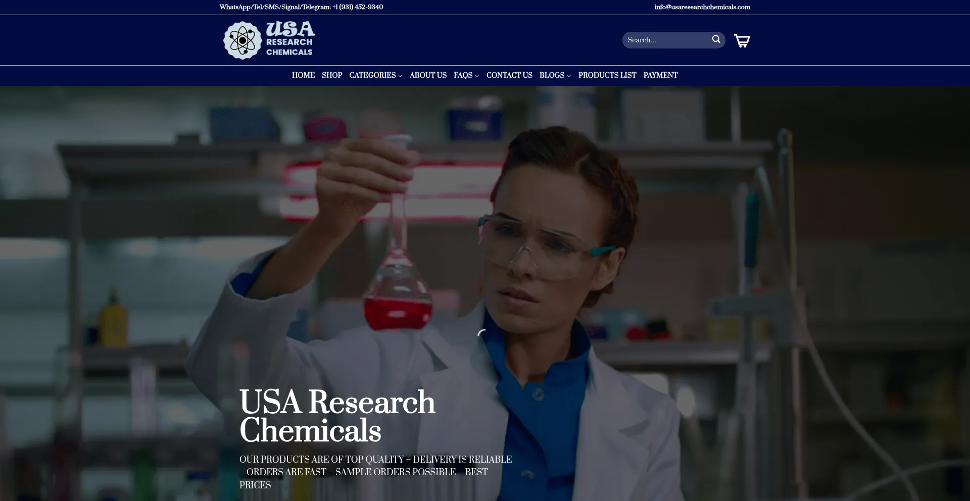 Usaresearchchemicals.com 安全可靠吗？