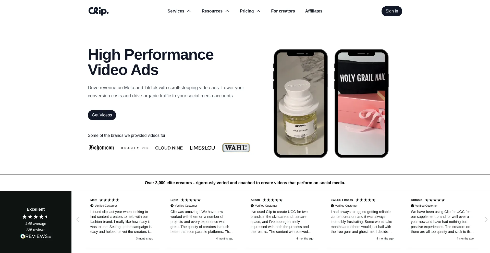 Useclip.com Screenshot