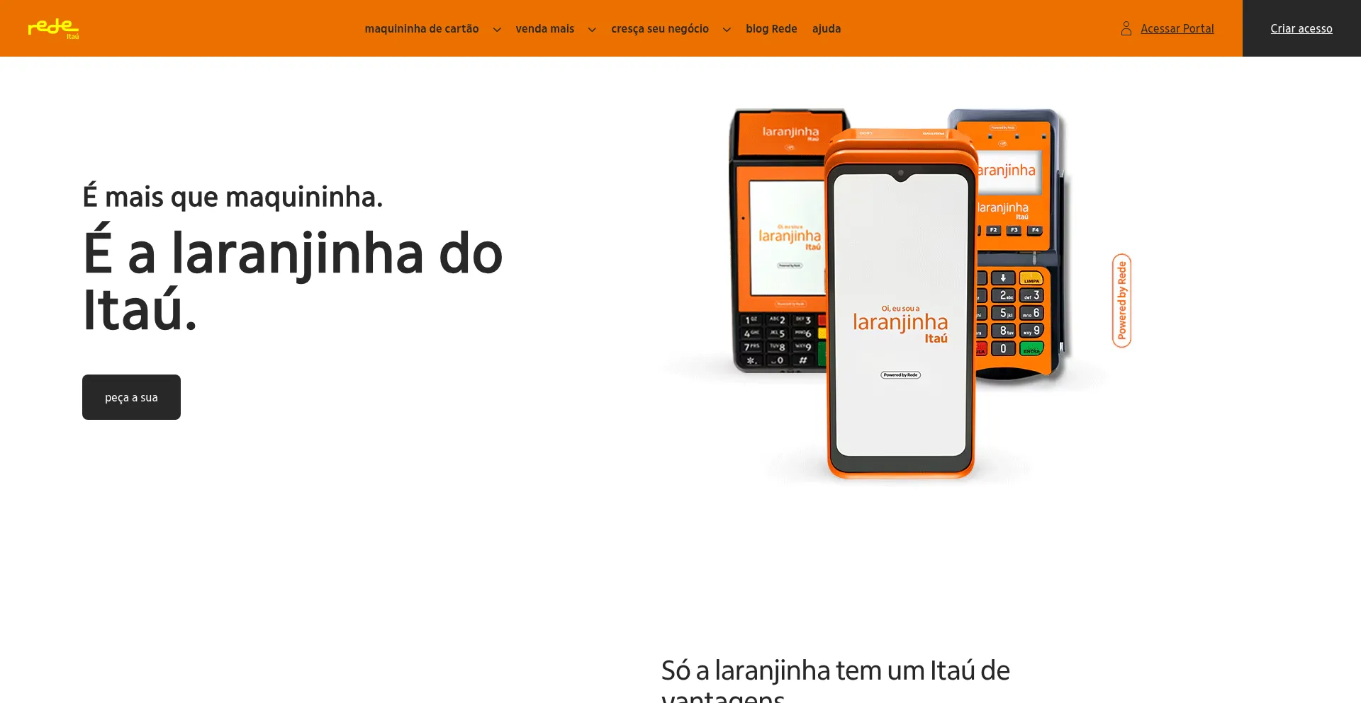 Website screenshot of Userede.com.br