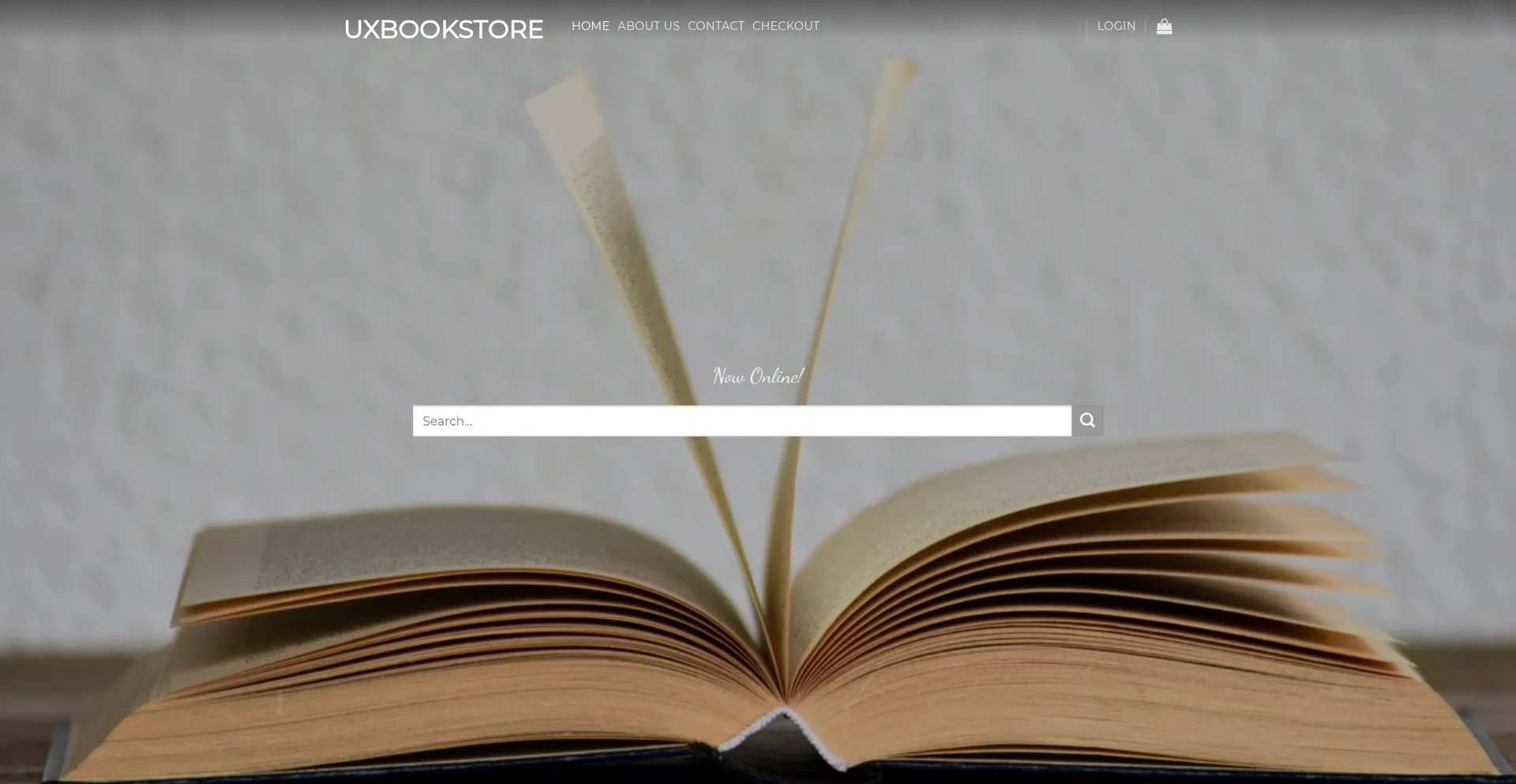 Website screenshot of Uxbookstore.com