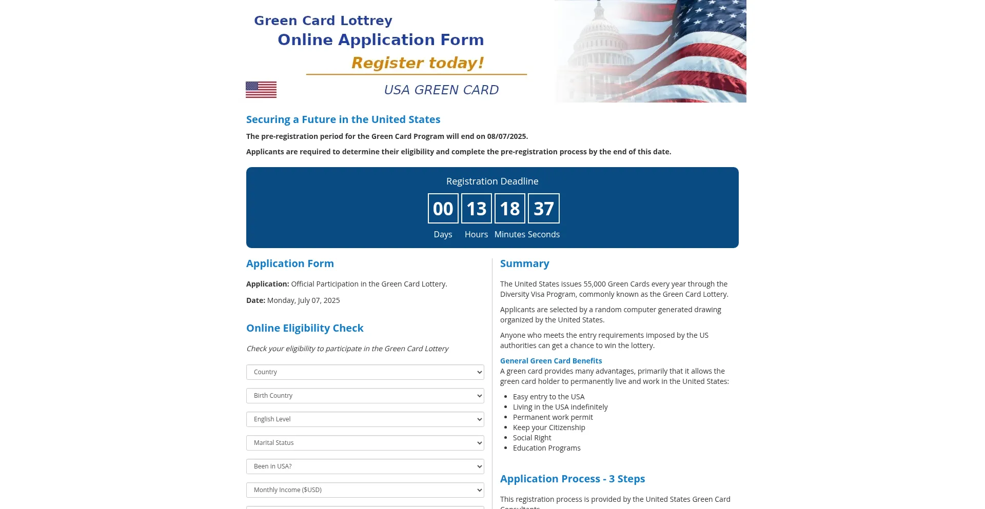 Website screenshot of V49.americ24.com
