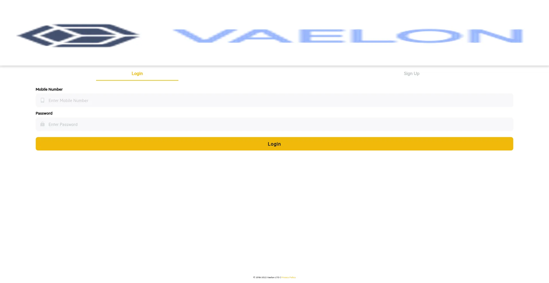 Website screenshot of Vaelon.help