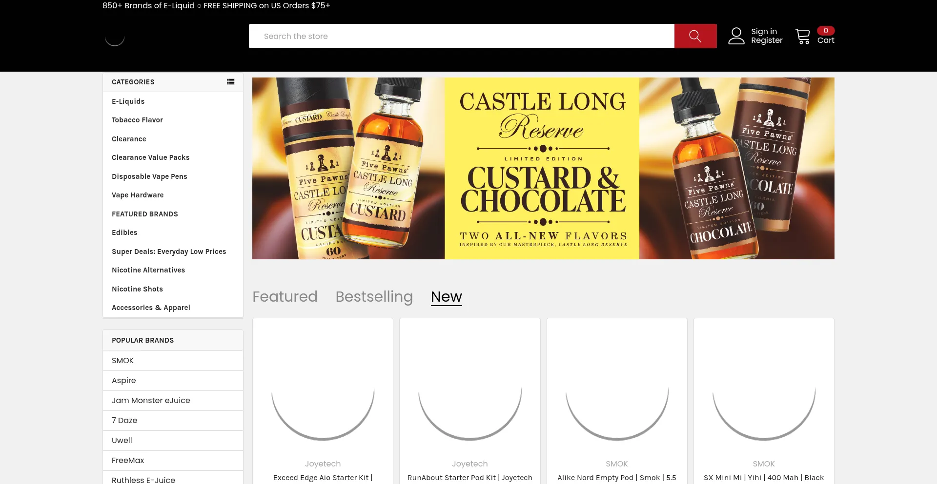 Vapecentric.com Screenshot
