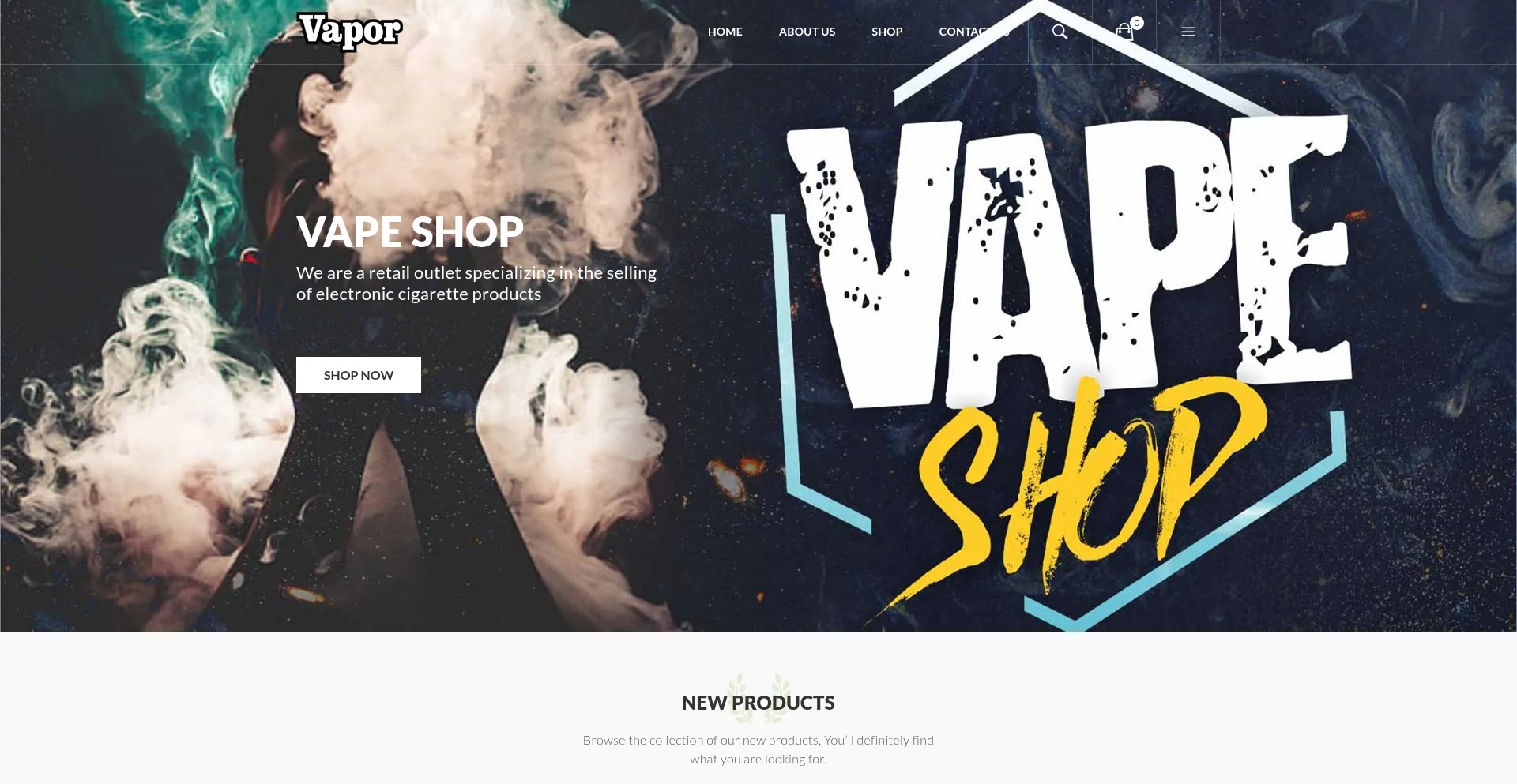 Website screenshot of Vapehottest.com
