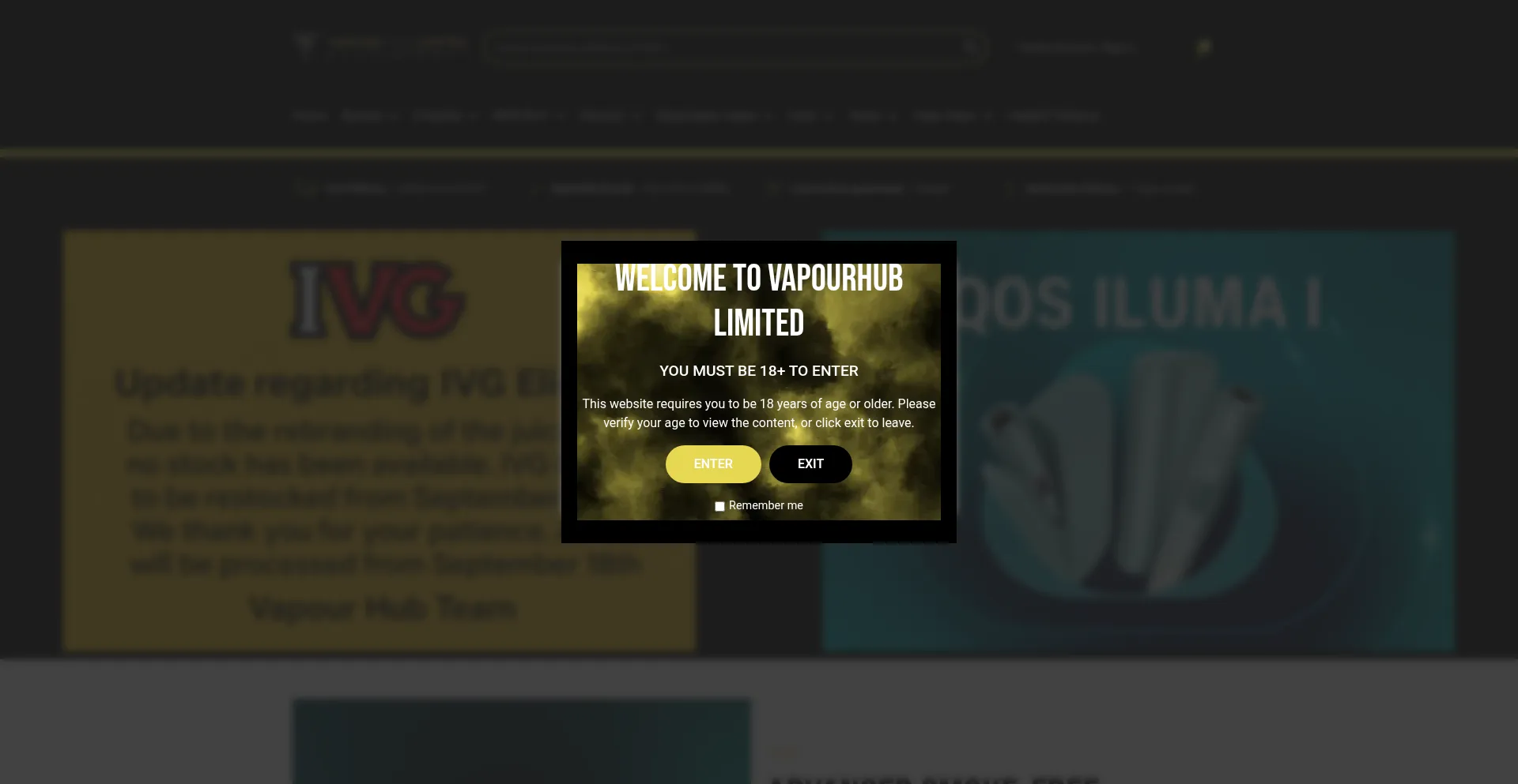 Vapourhublimited.co.uk Screenshot