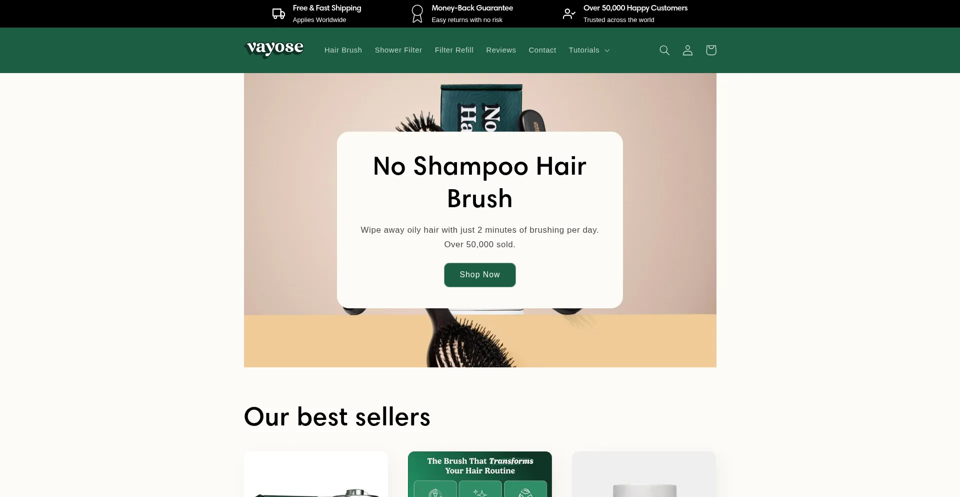 Vayose.com Screenshot