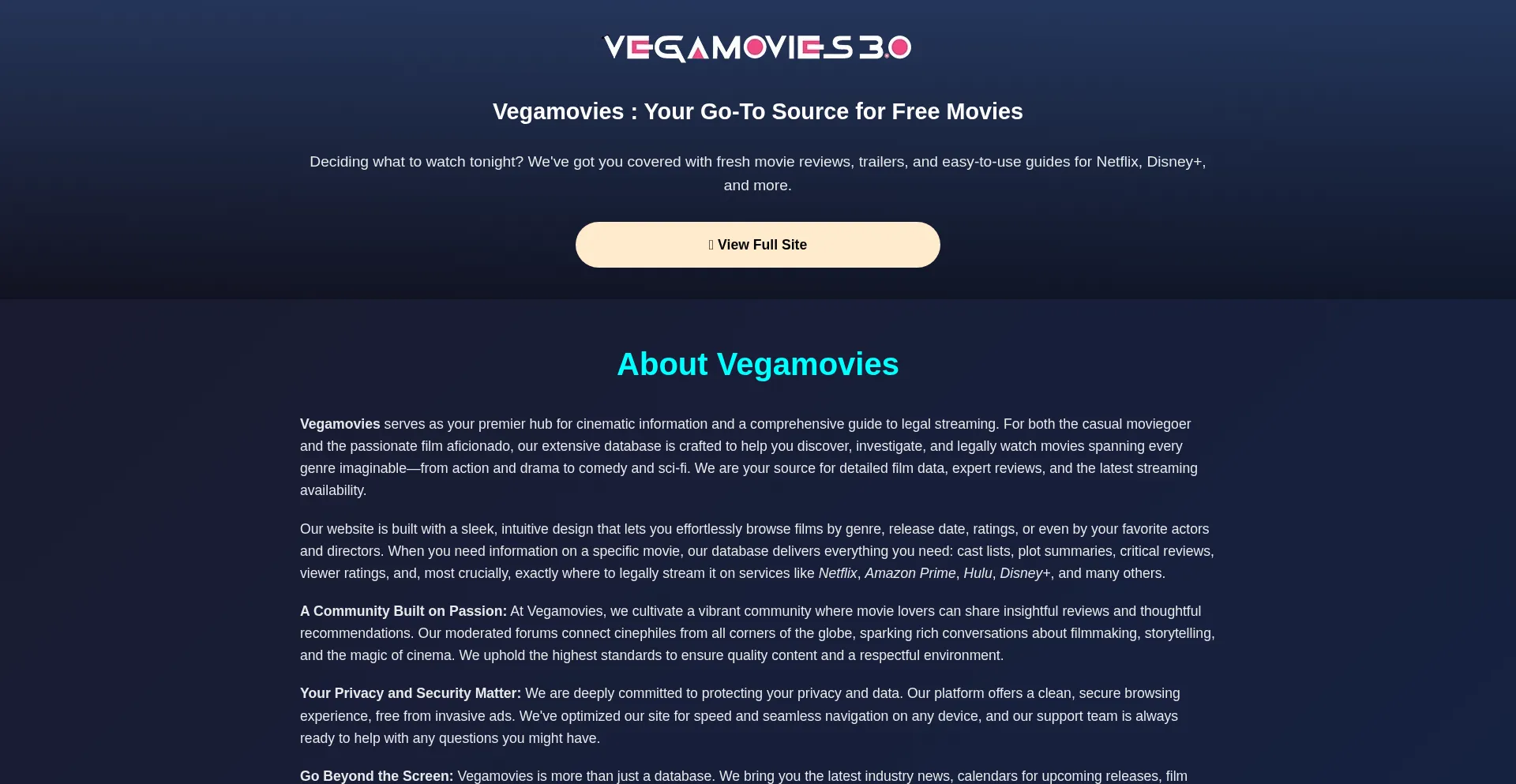 Vegamovies.ms 安全可靠吗？