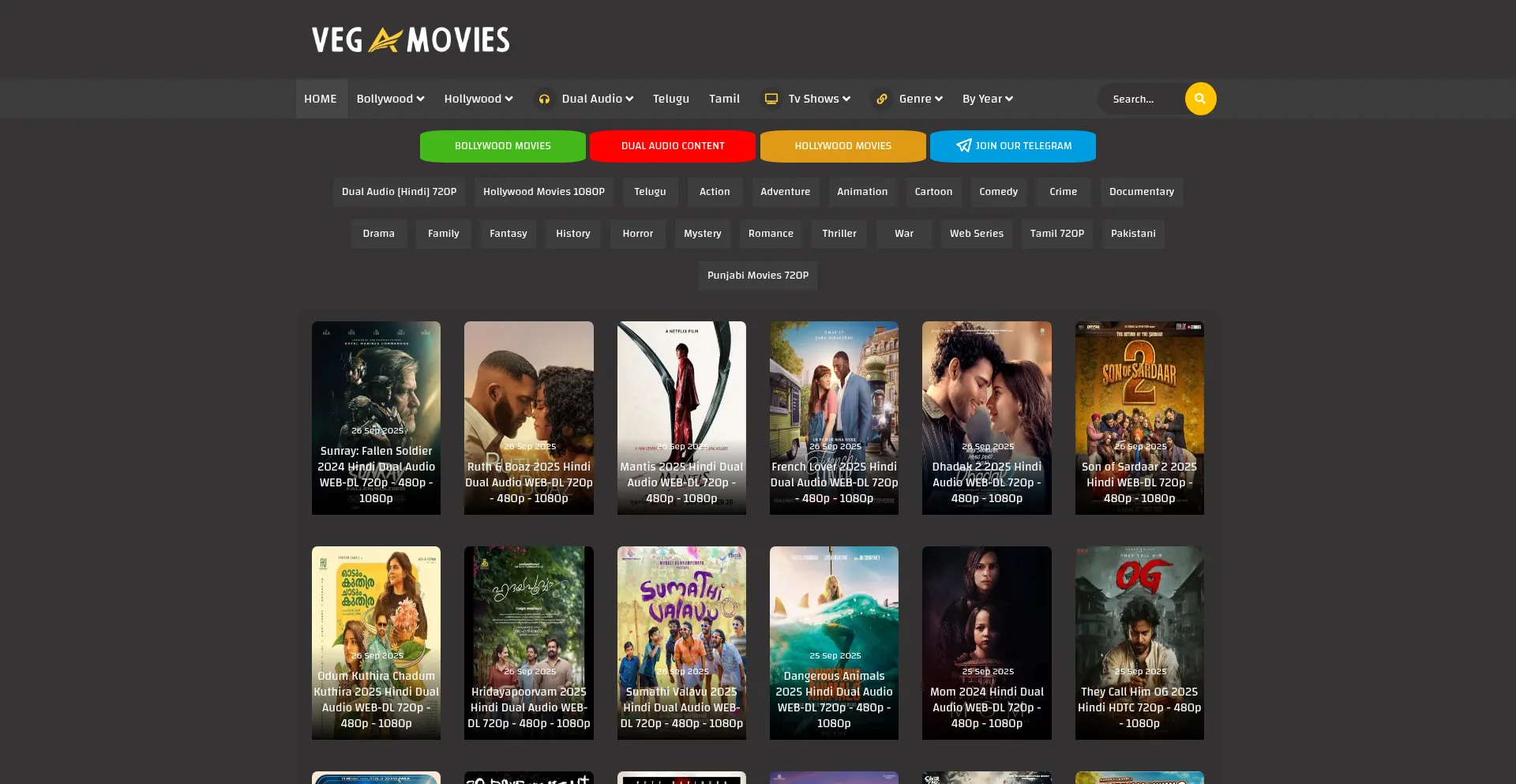 Vegamovies.su Screenshot
