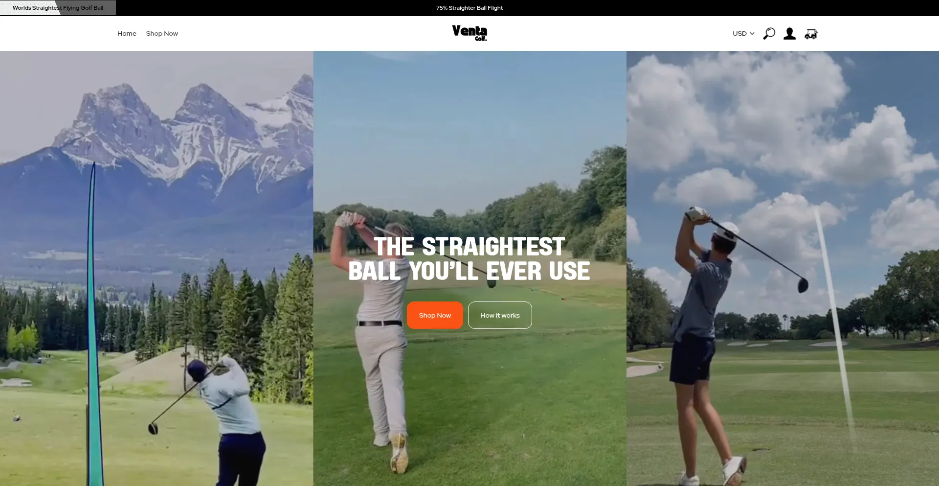 Ventagolf.com Screenshot