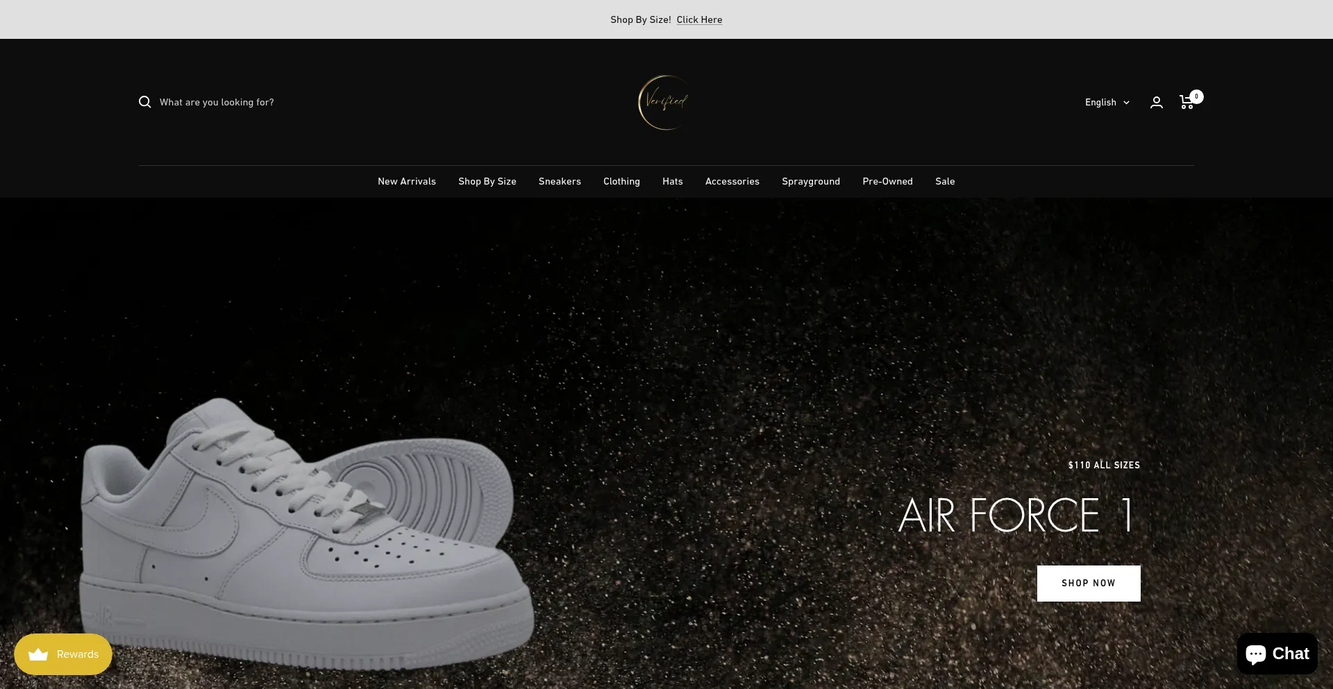 Website screenshot of Verifiedsb.com