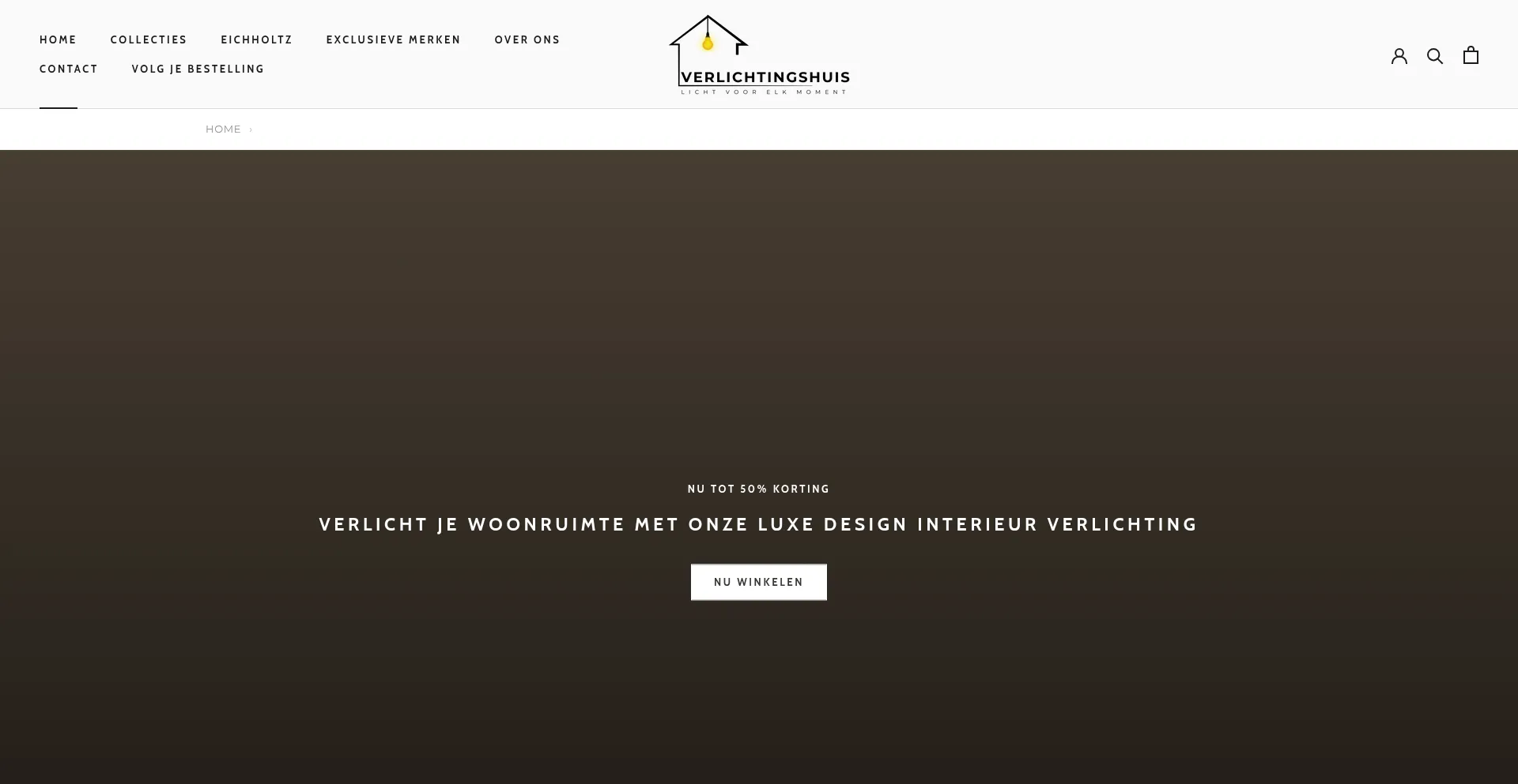 Website screenshot of Verlichtingshuis.nl