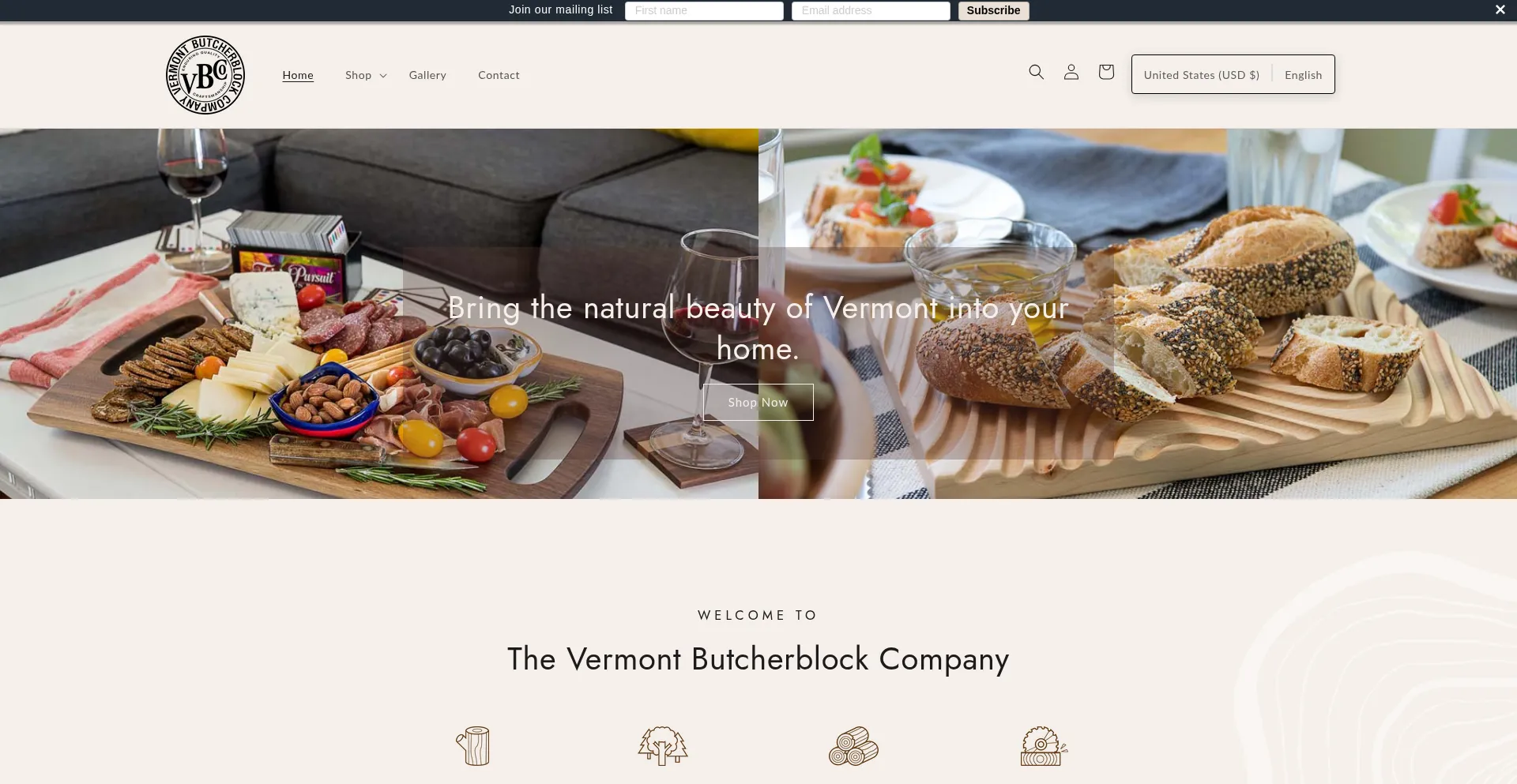 Vermontbutcherblock.com Screenshot