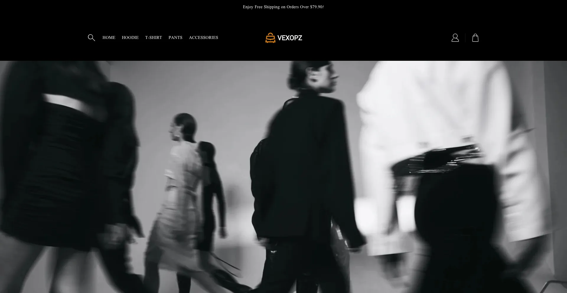 Website screenshot of Vexopz.com