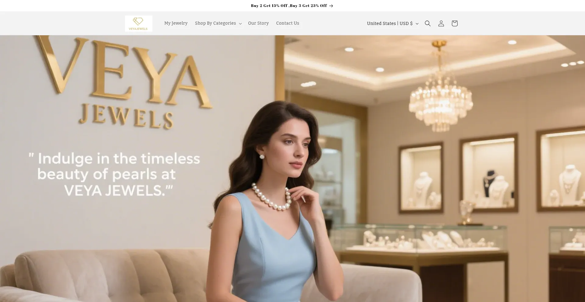 Veyajewels.com Screenshot