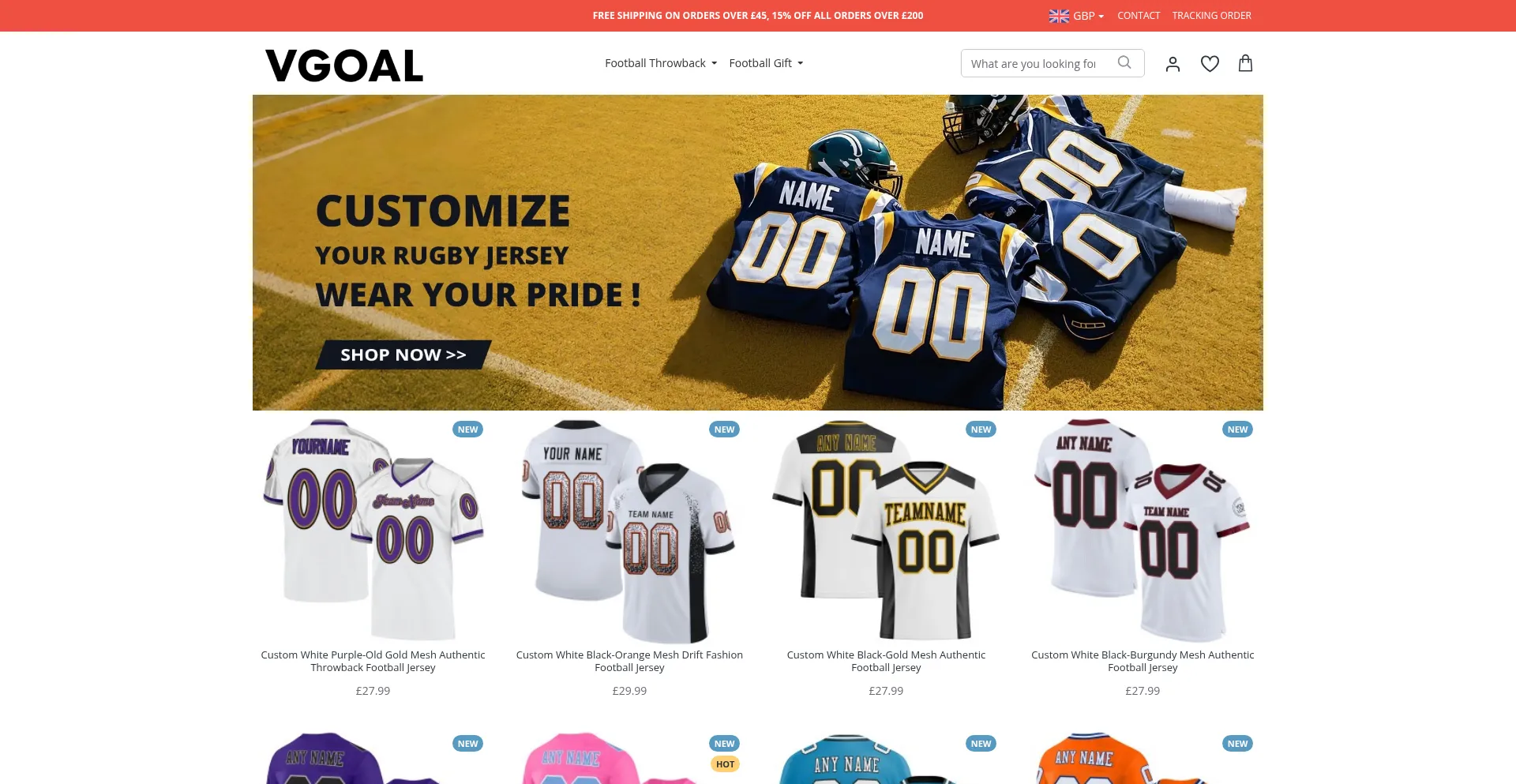Website screenshot of Vgoal.co.uk