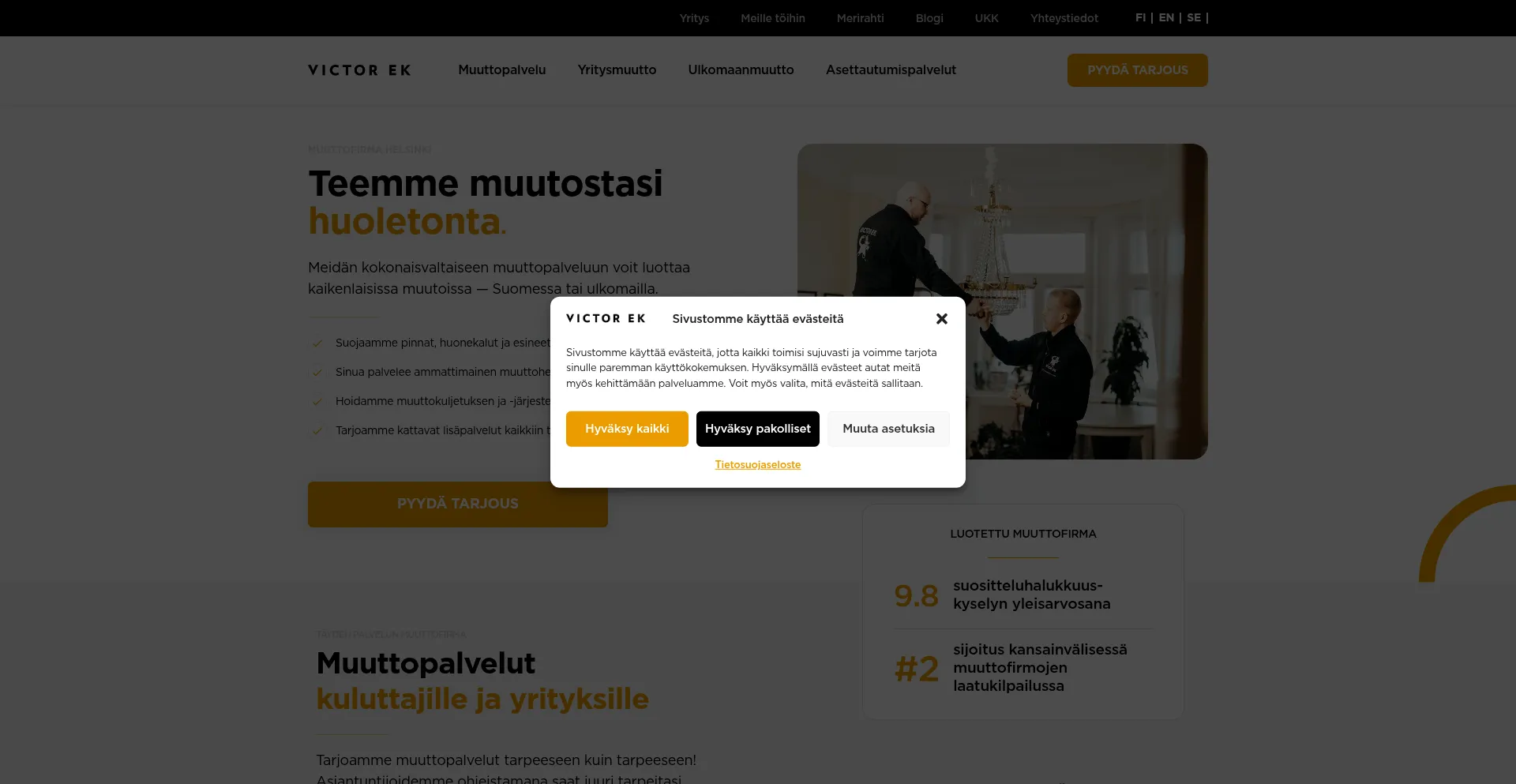 Victorek.fi Screenshot