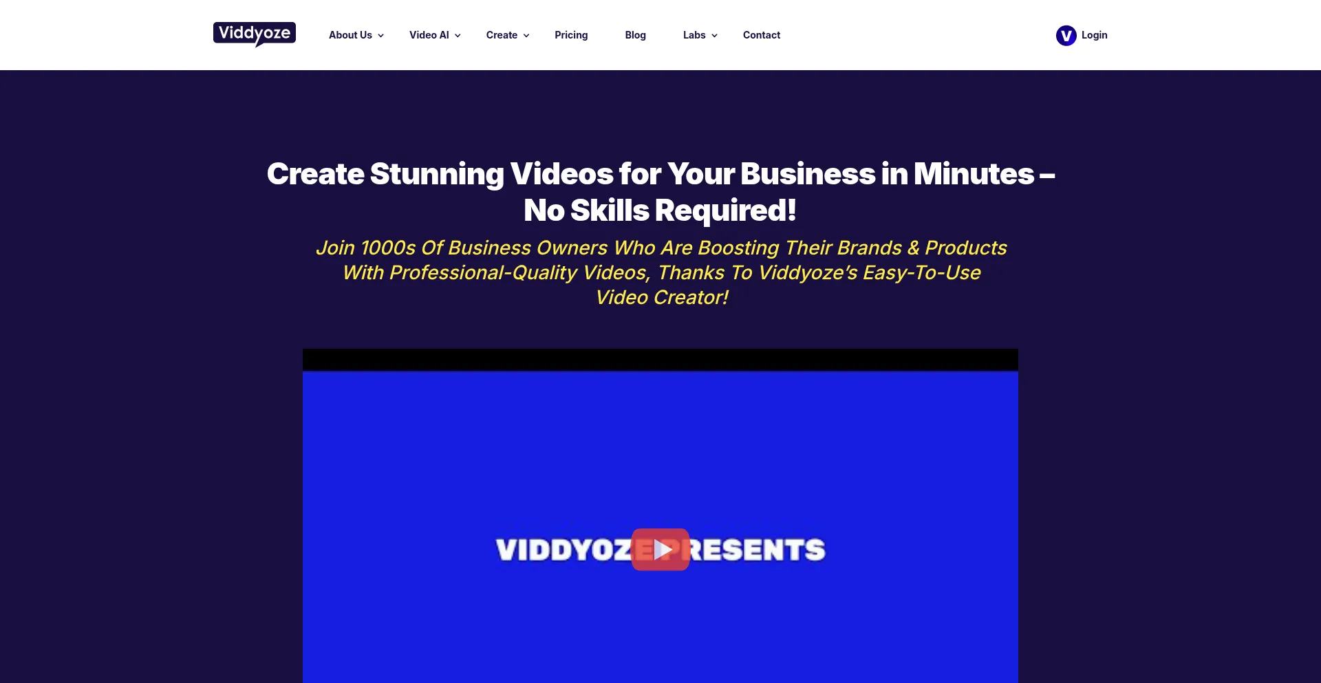 Viddyoze.com Screenshot