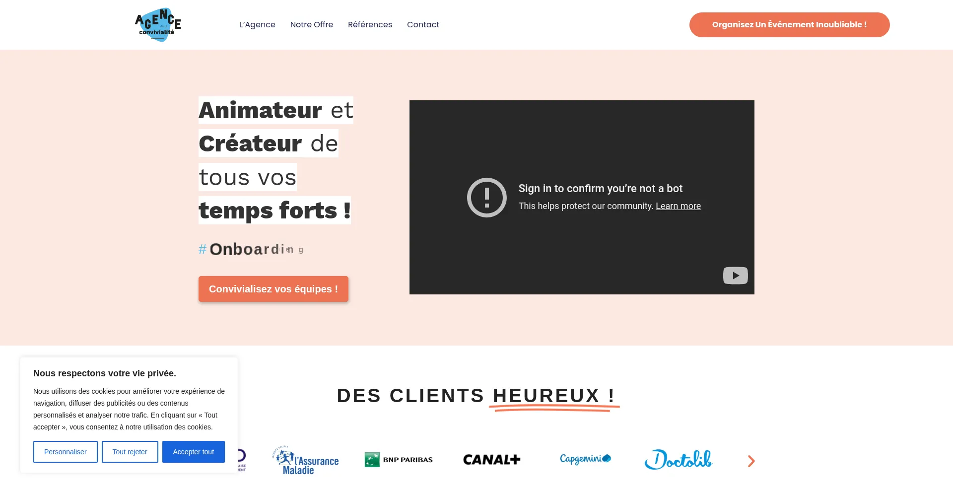 Video.agence-convivialite-events.com 安全可靠吗？