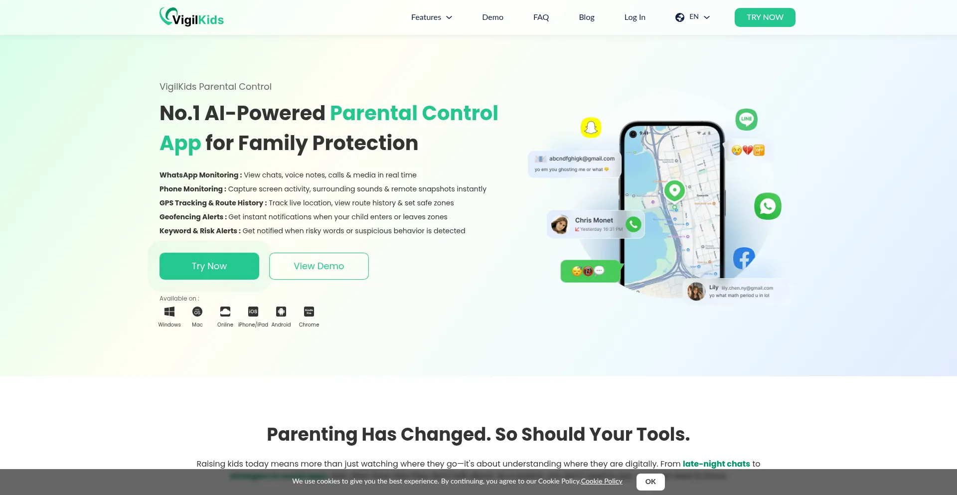 Vigilkids.com Screenshot
