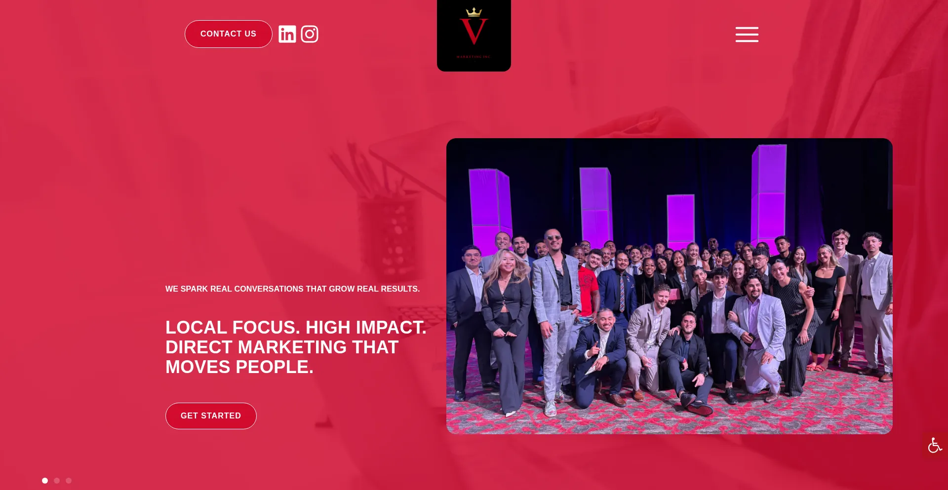 Website screenshot of Vinceremarketinginc.com