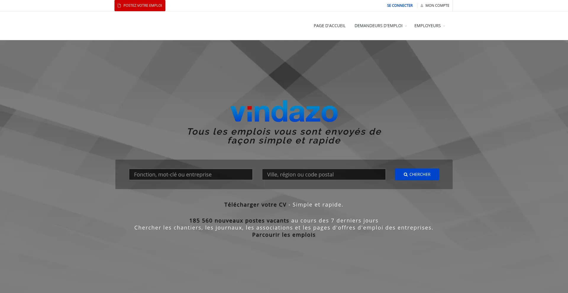 Vindazo.fr Screenshot