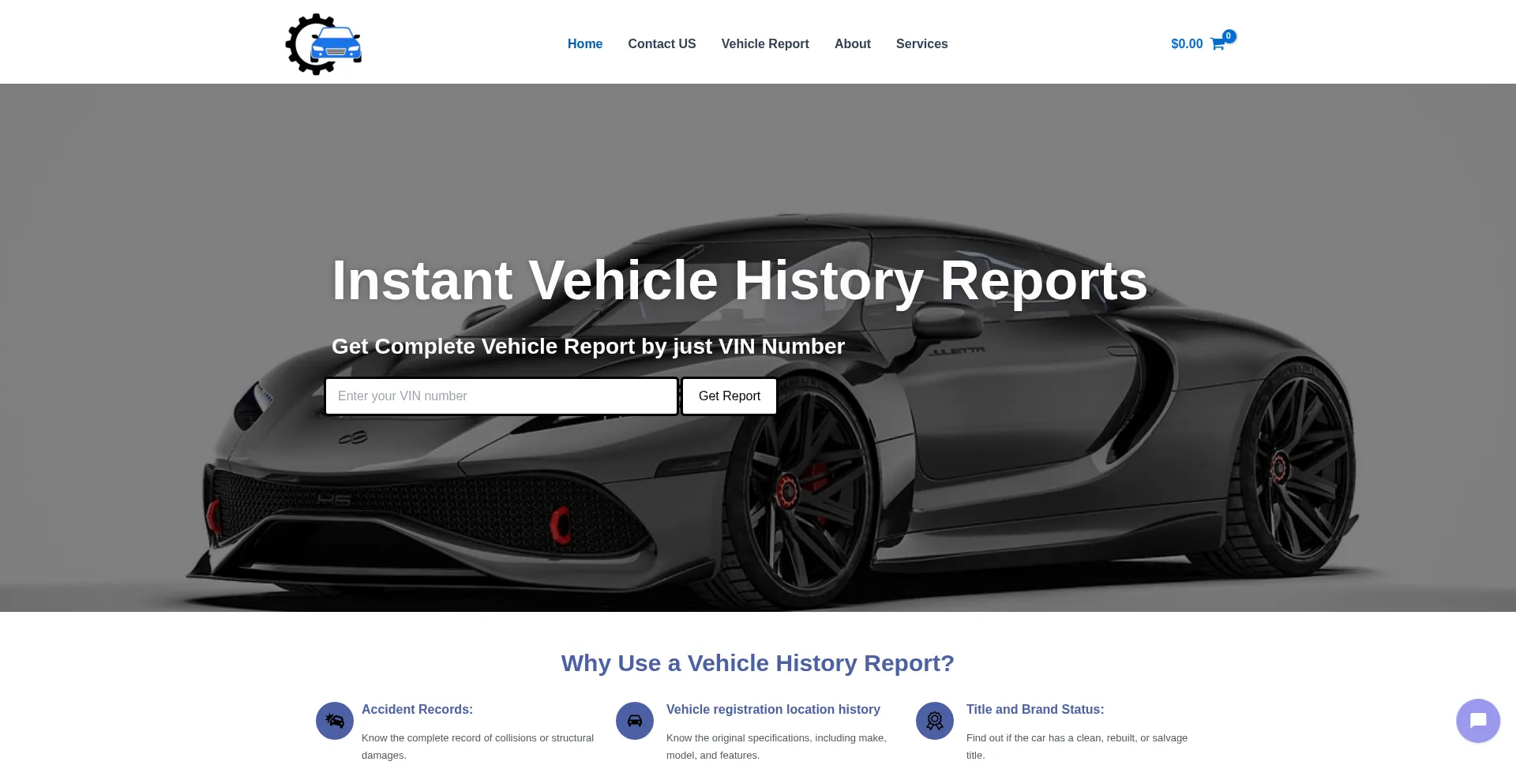 Website screenshot of Vinloader.com