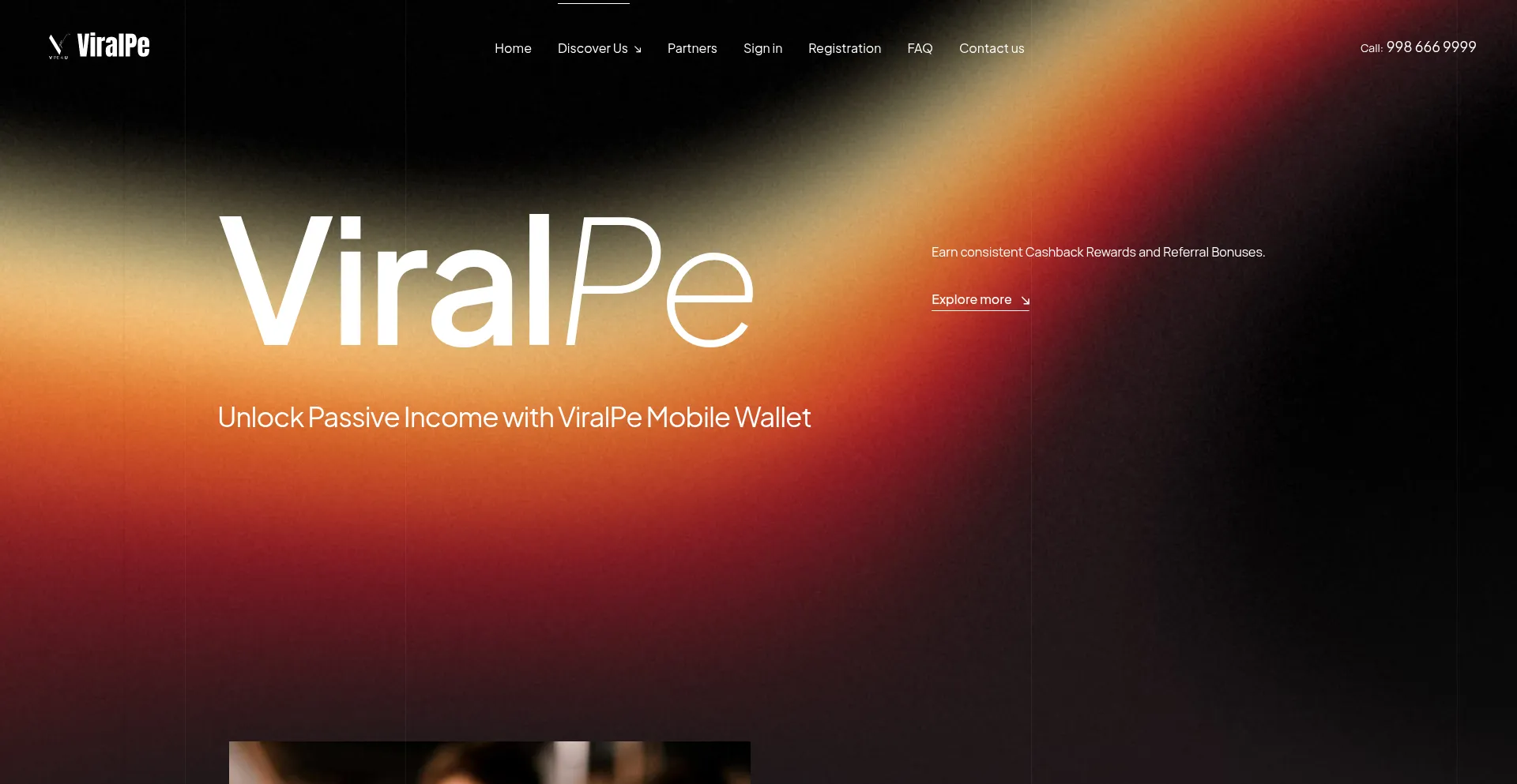 Website screenshot of Viralpe.com