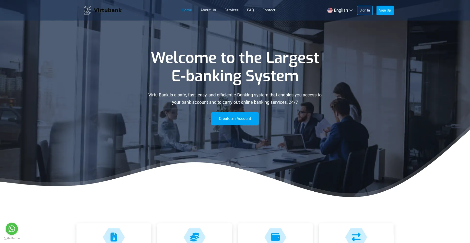 Website screenshot of Virtubank.site