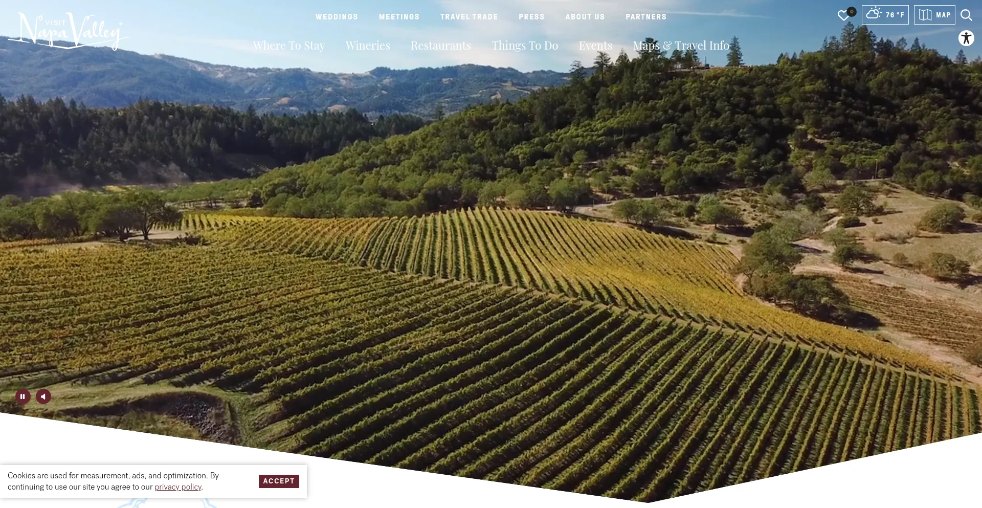 Visitnapavalley.com Screenshot
