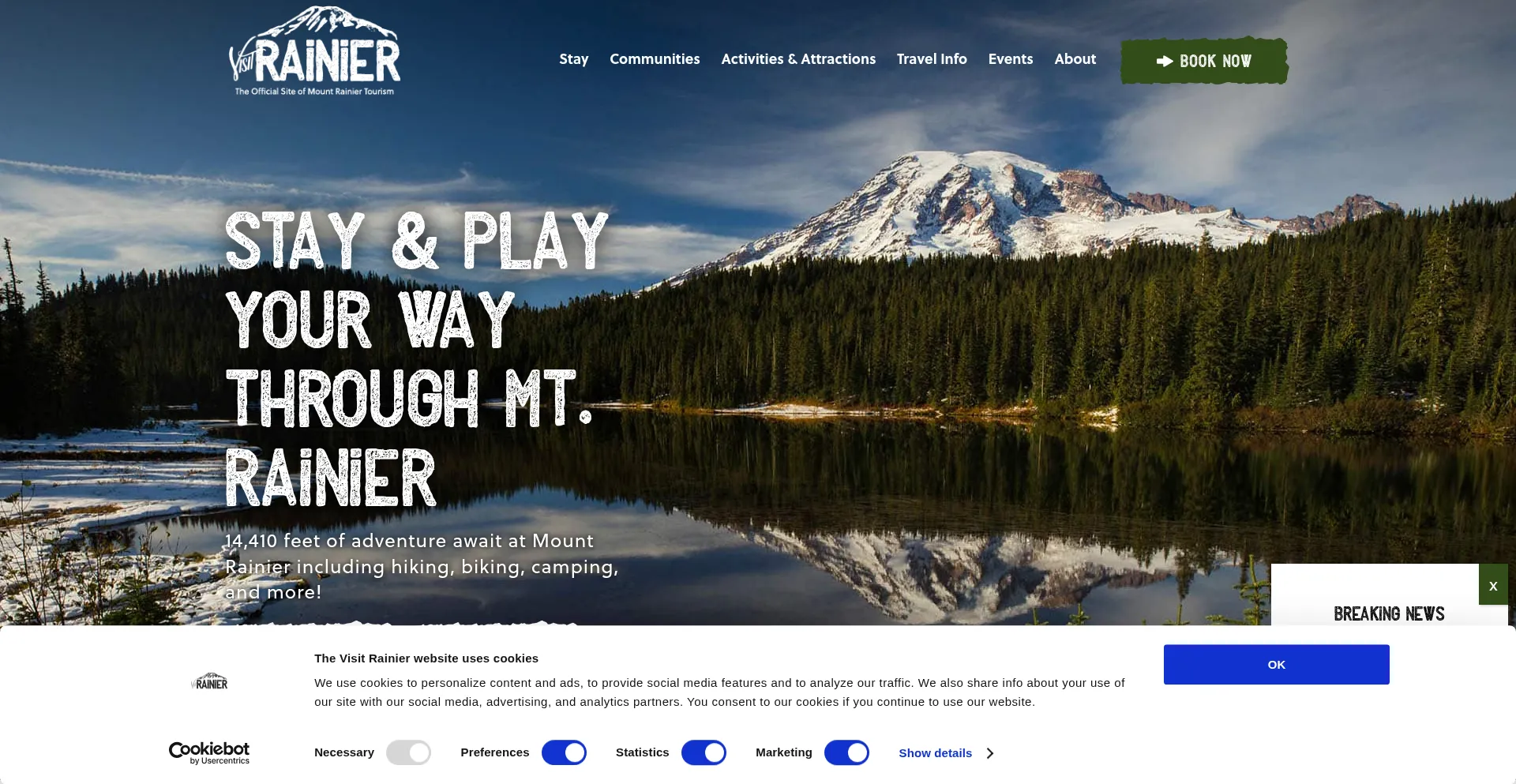 Visitrainier.com 安全可靠吗？
