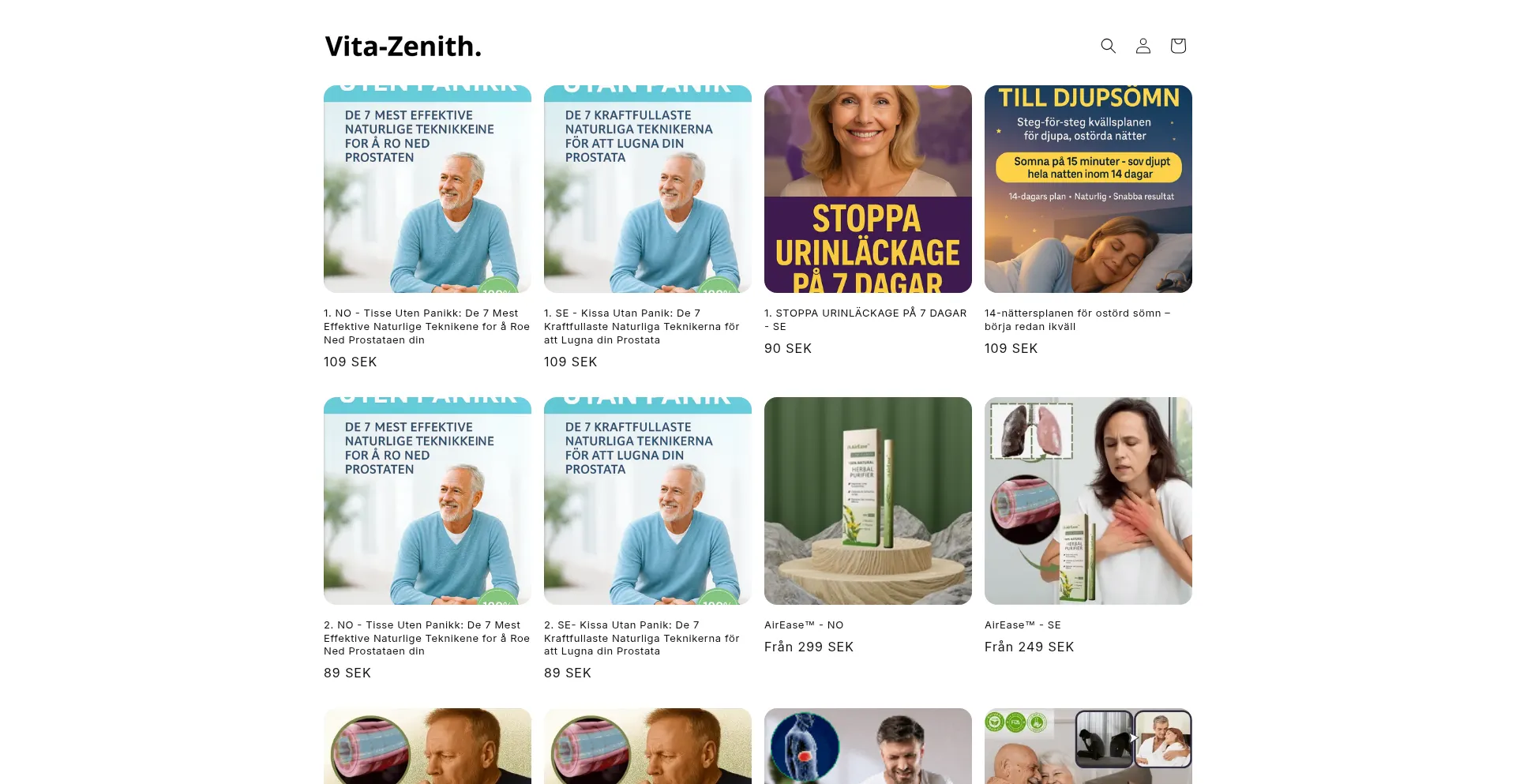 Vita-zenith.com Screenshot