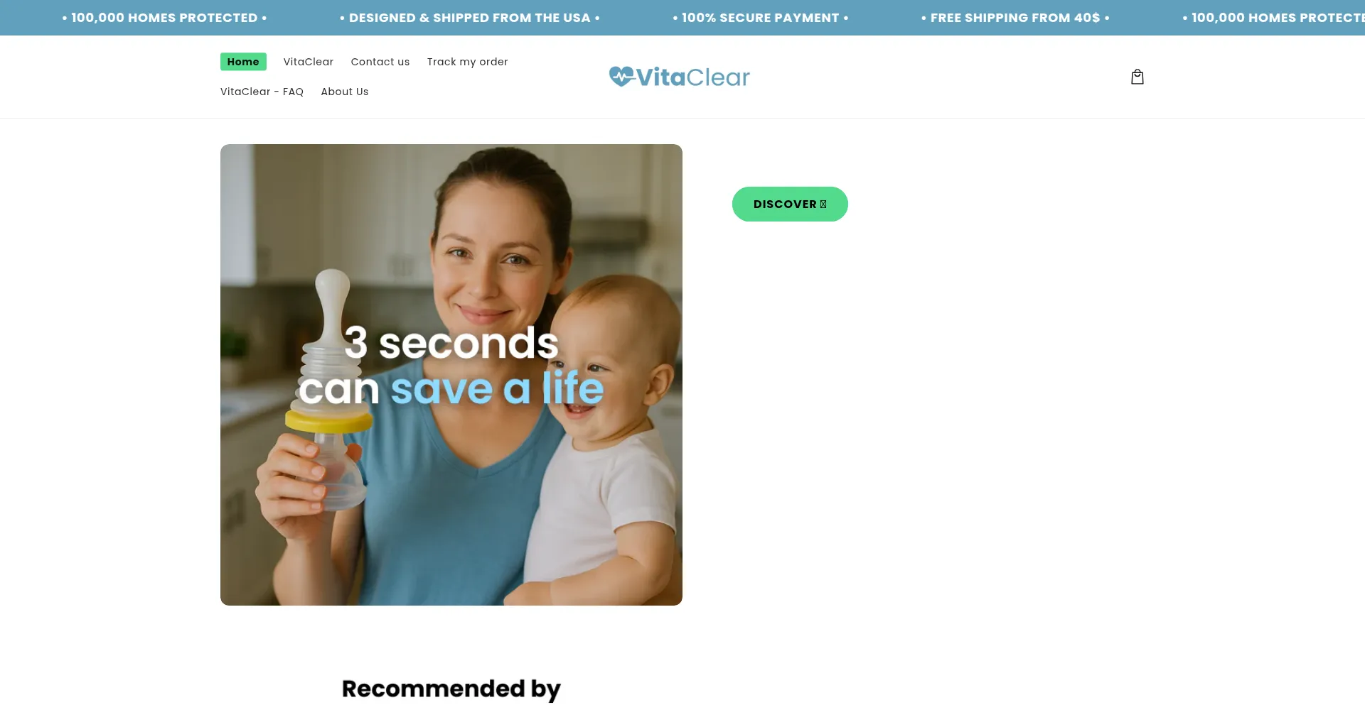 Vitaclearofficial.com Screenshot