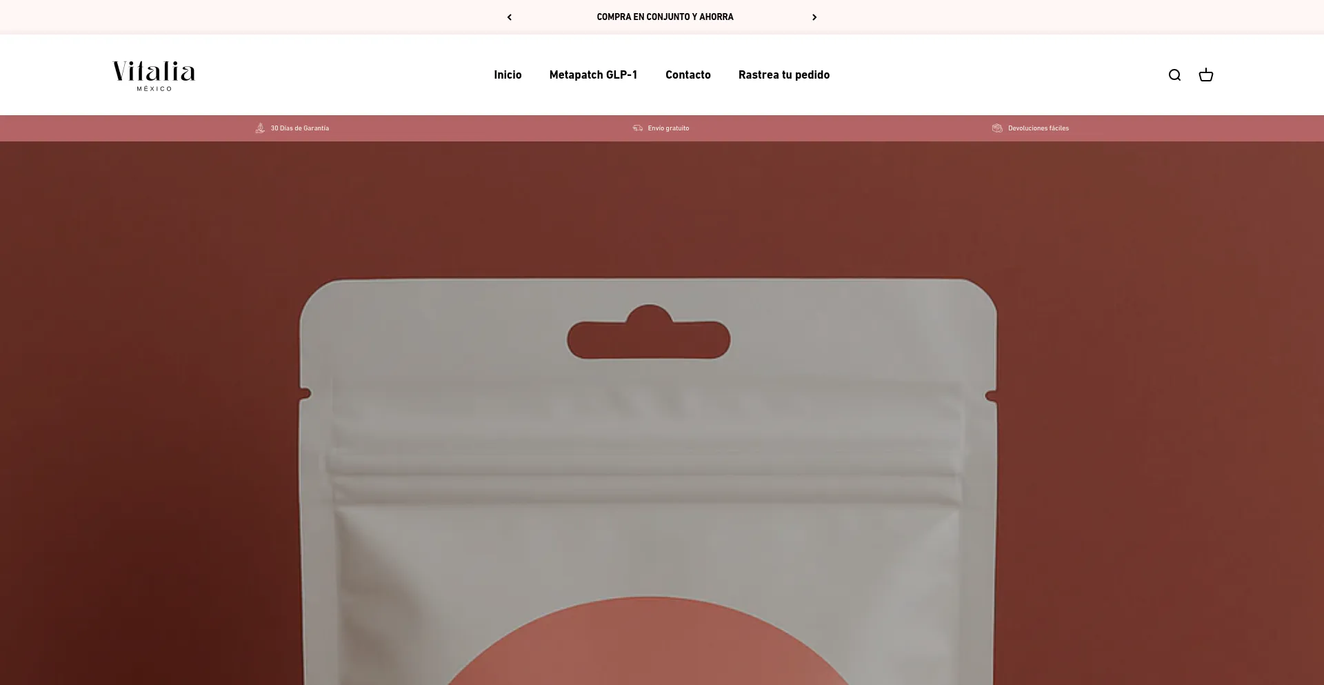 Website screenshot of Vitaliamexicoshop.com