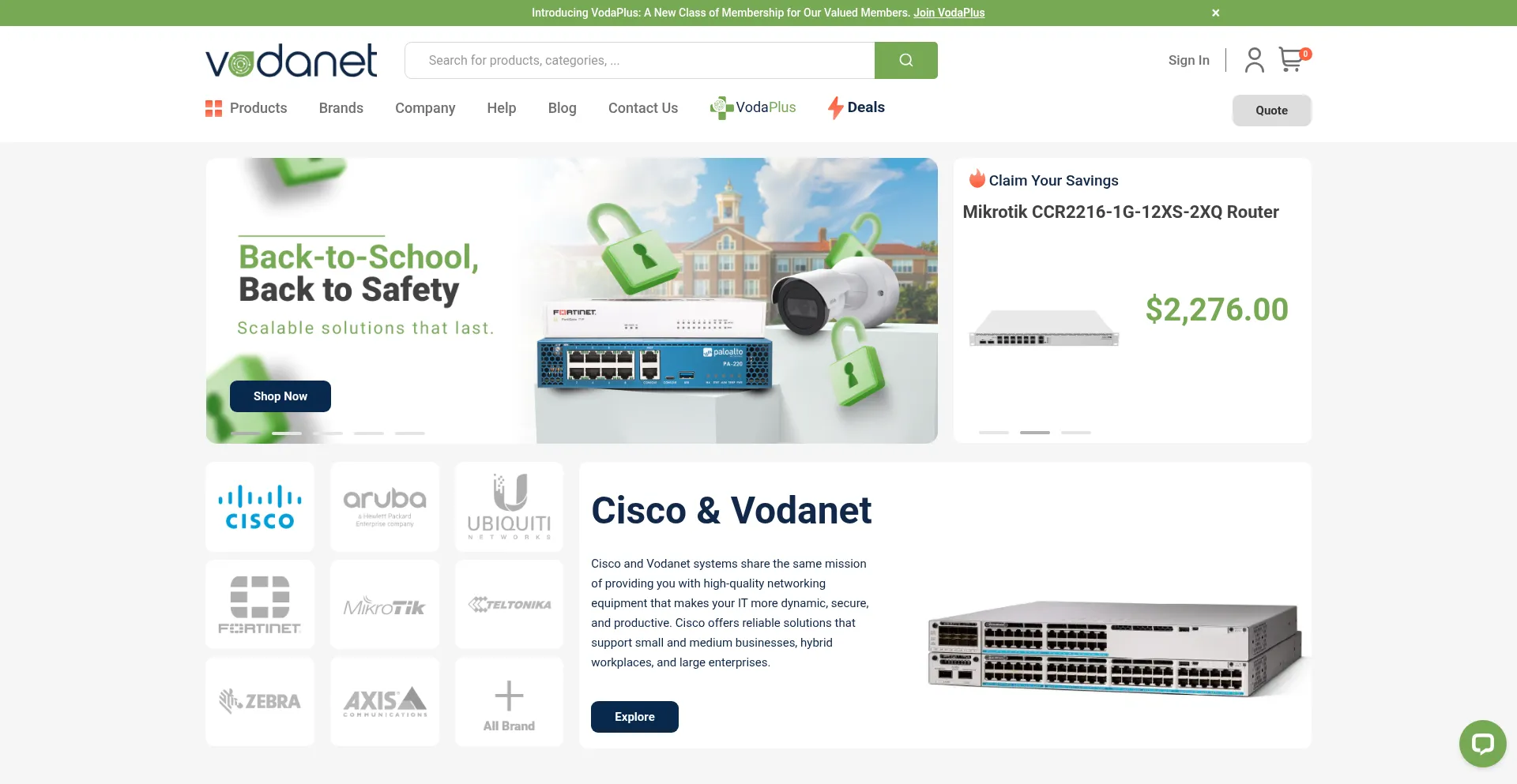 Vodanetsystems.com Screenshot