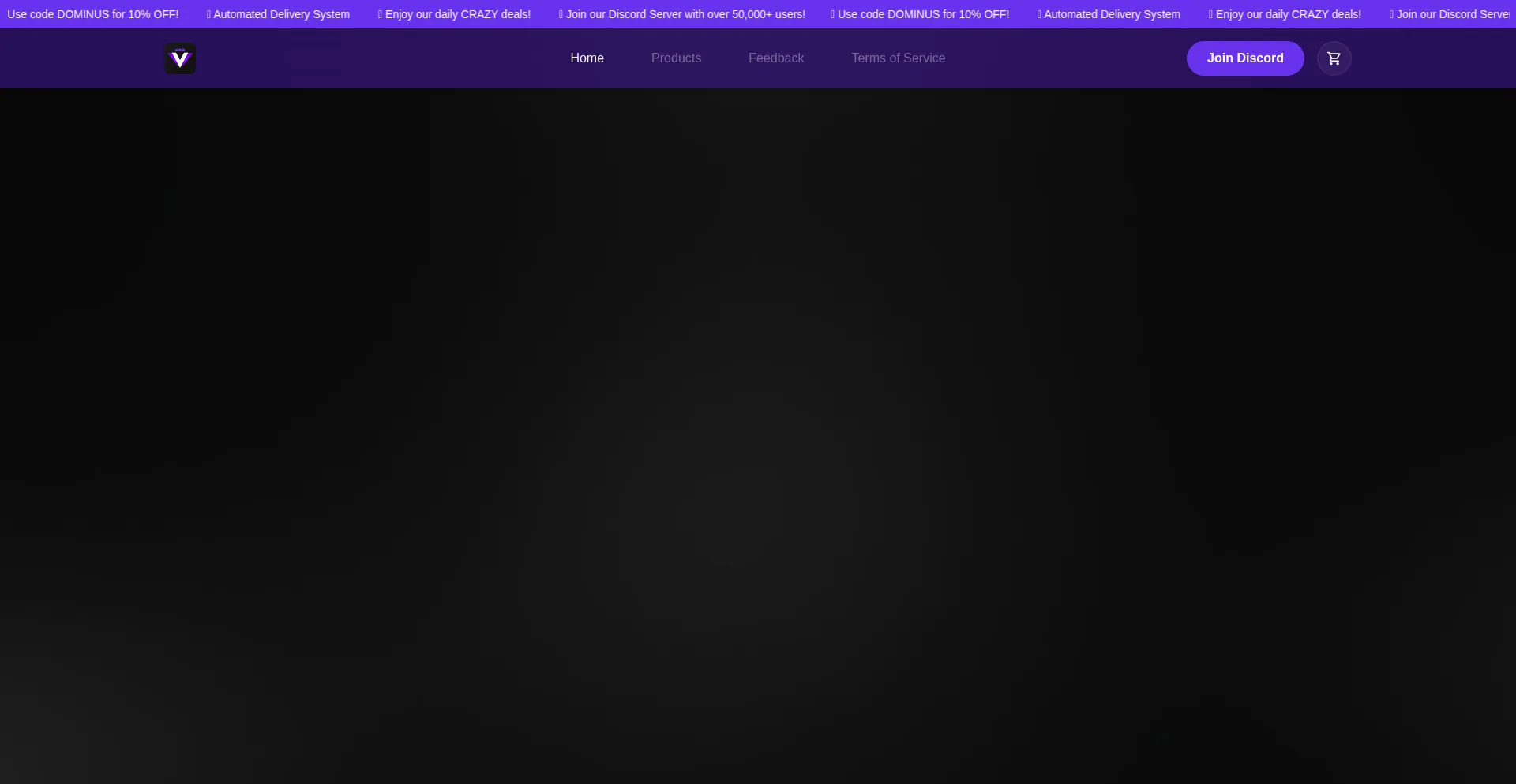 Website screenshot of Voidstar.cx
