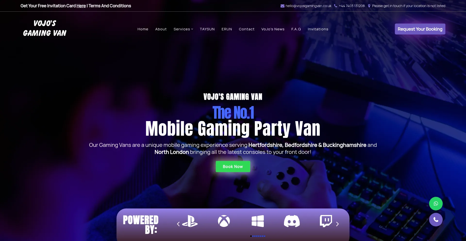 Vojosgamingvan.co.uk