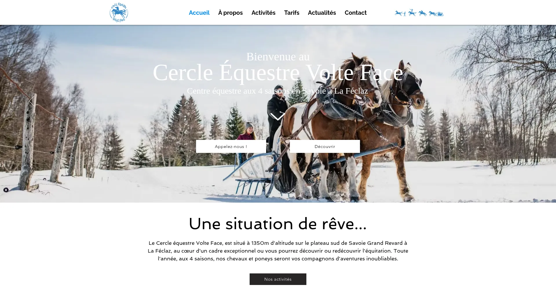 Volteface-cheval-savoie.com Screenshot