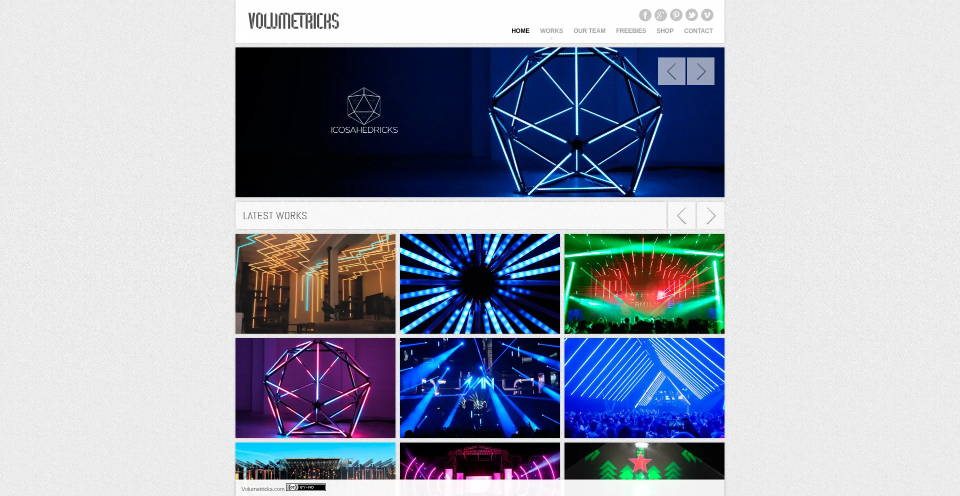 Volumetricks.com Screenshot