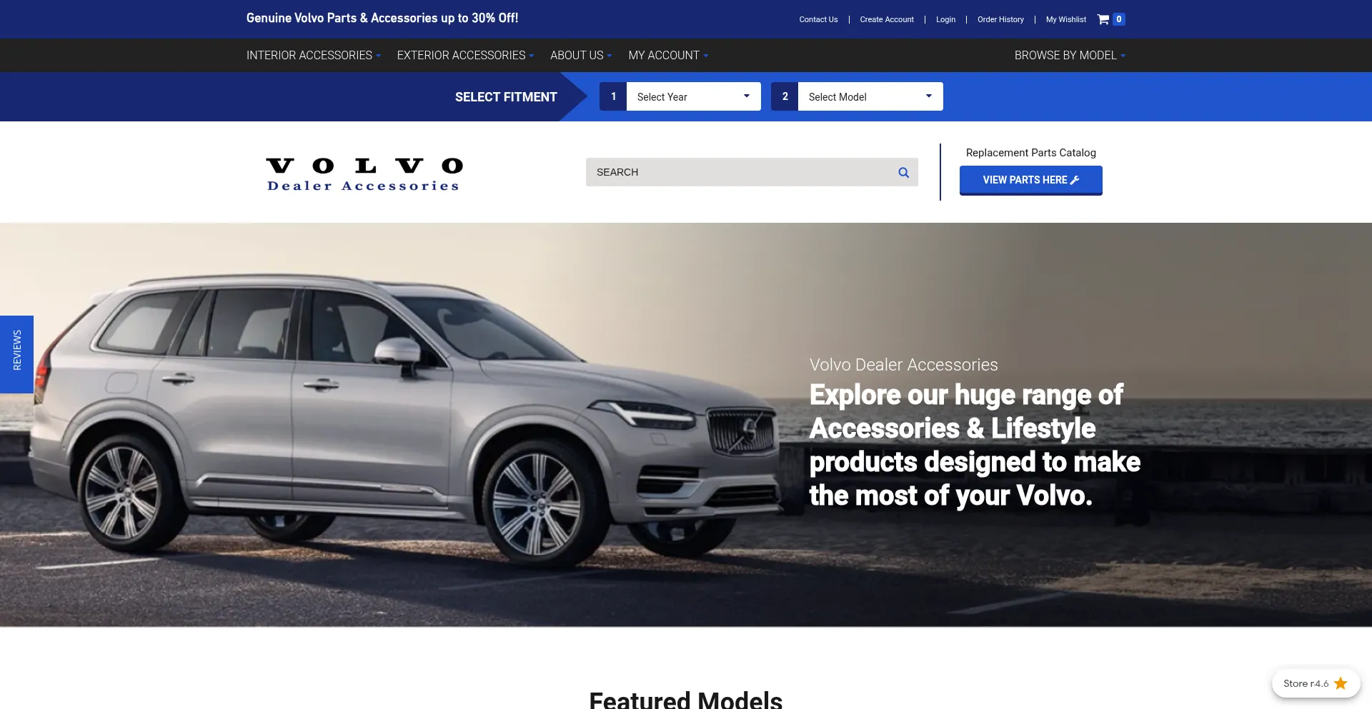 Volvodealeraccessories.com Screenshot