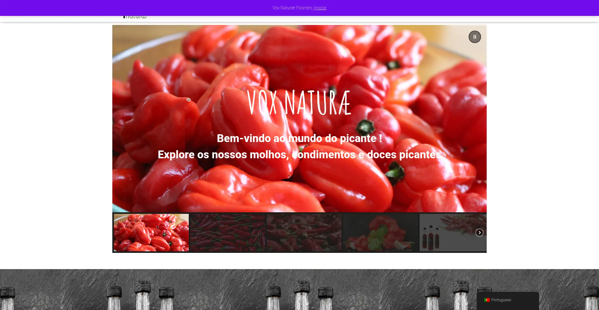 Website screenshot of Voxnaturae.eu