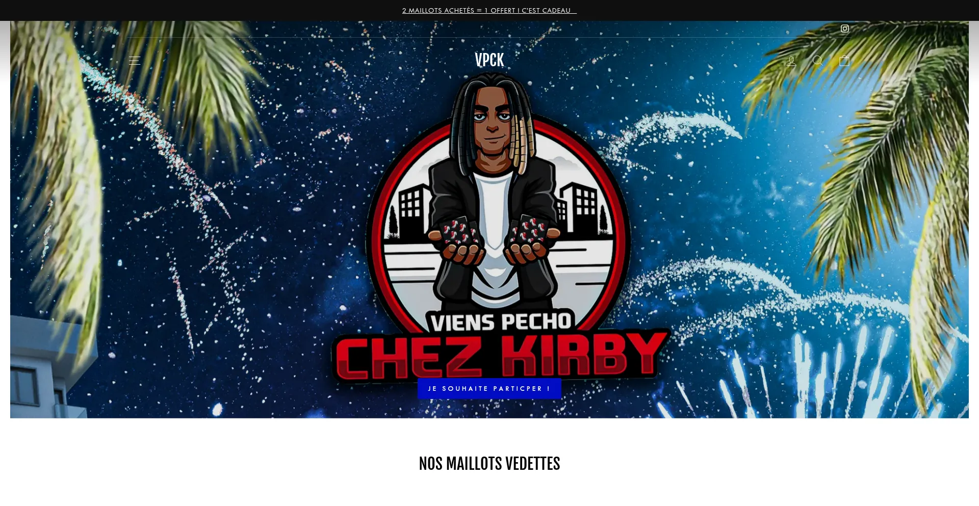 Website screenshot of Vpck.fr