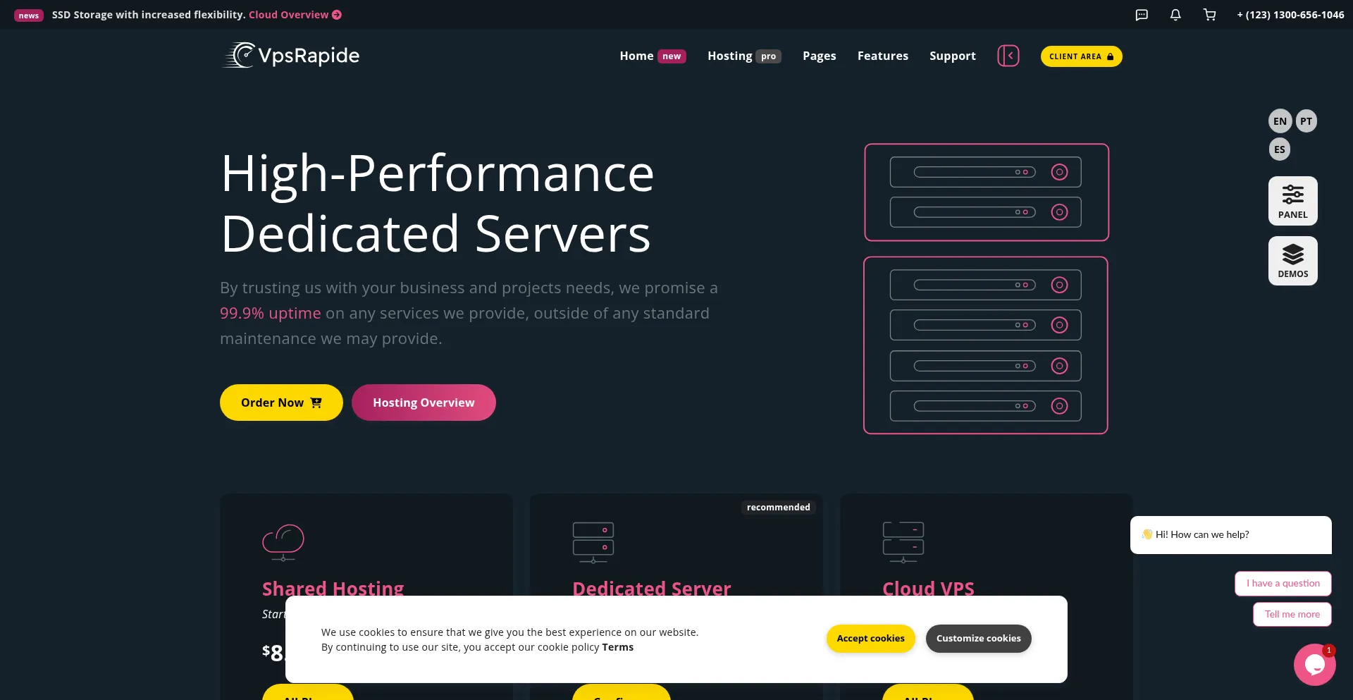 Vpsrapide.com Screenshot
