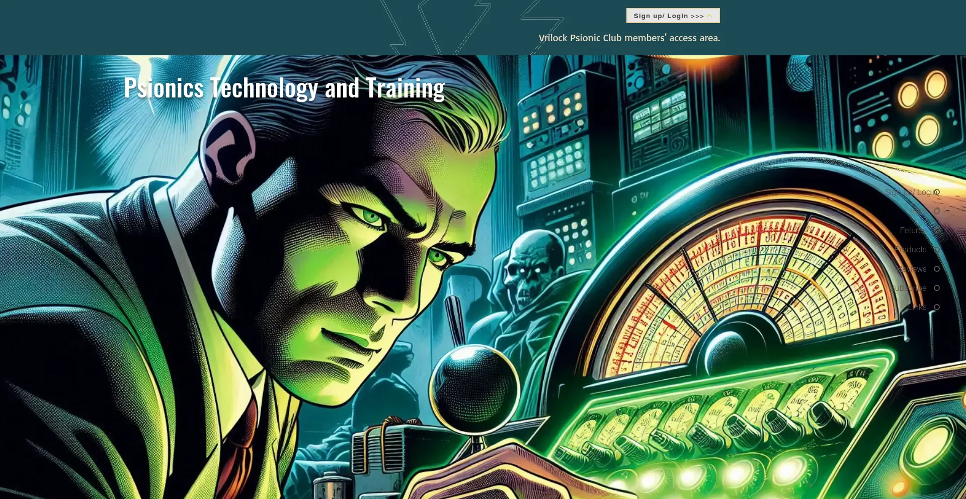 Website screenshot of Vrilock.club