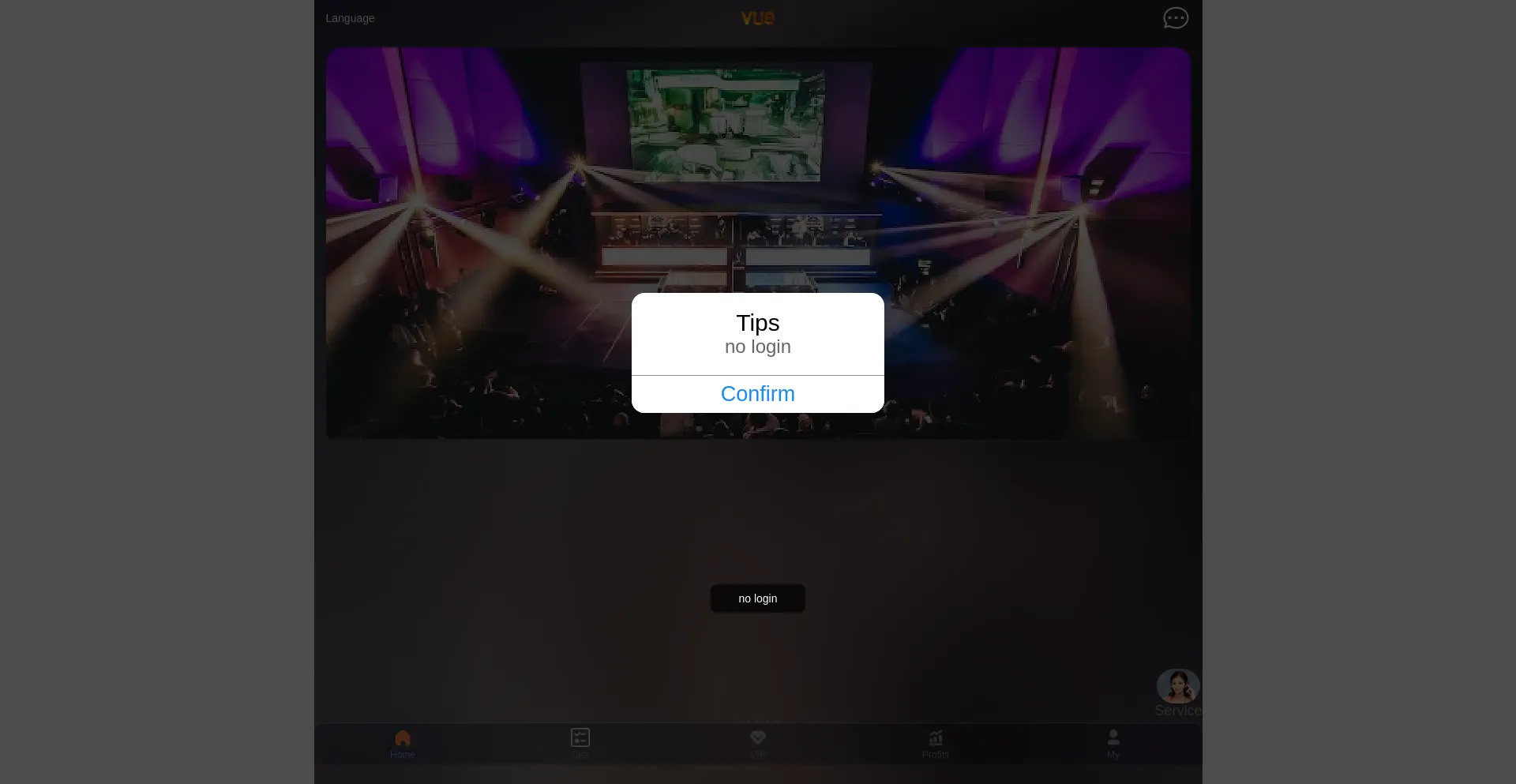 Website screenshot of Vueltd.com