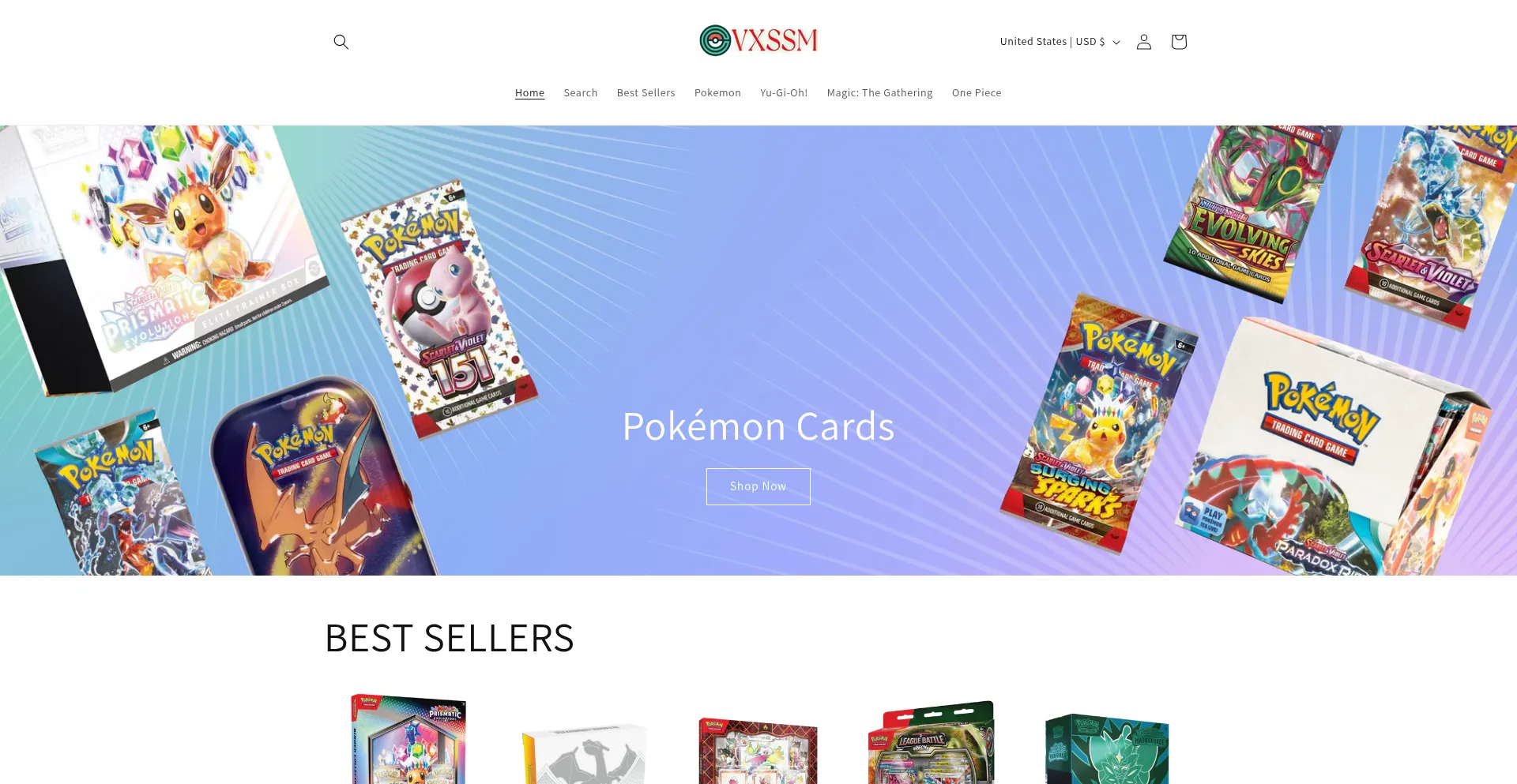 Website screenshot of Vxssm.com