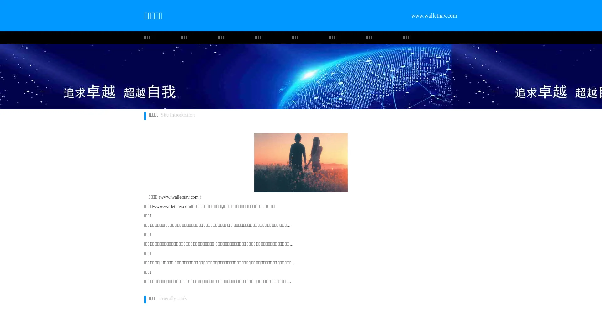 Website screenshot of Walletnav.com