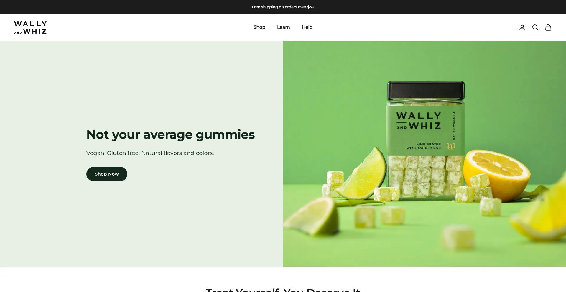 Website screenshot of Wallyandwhiz.us