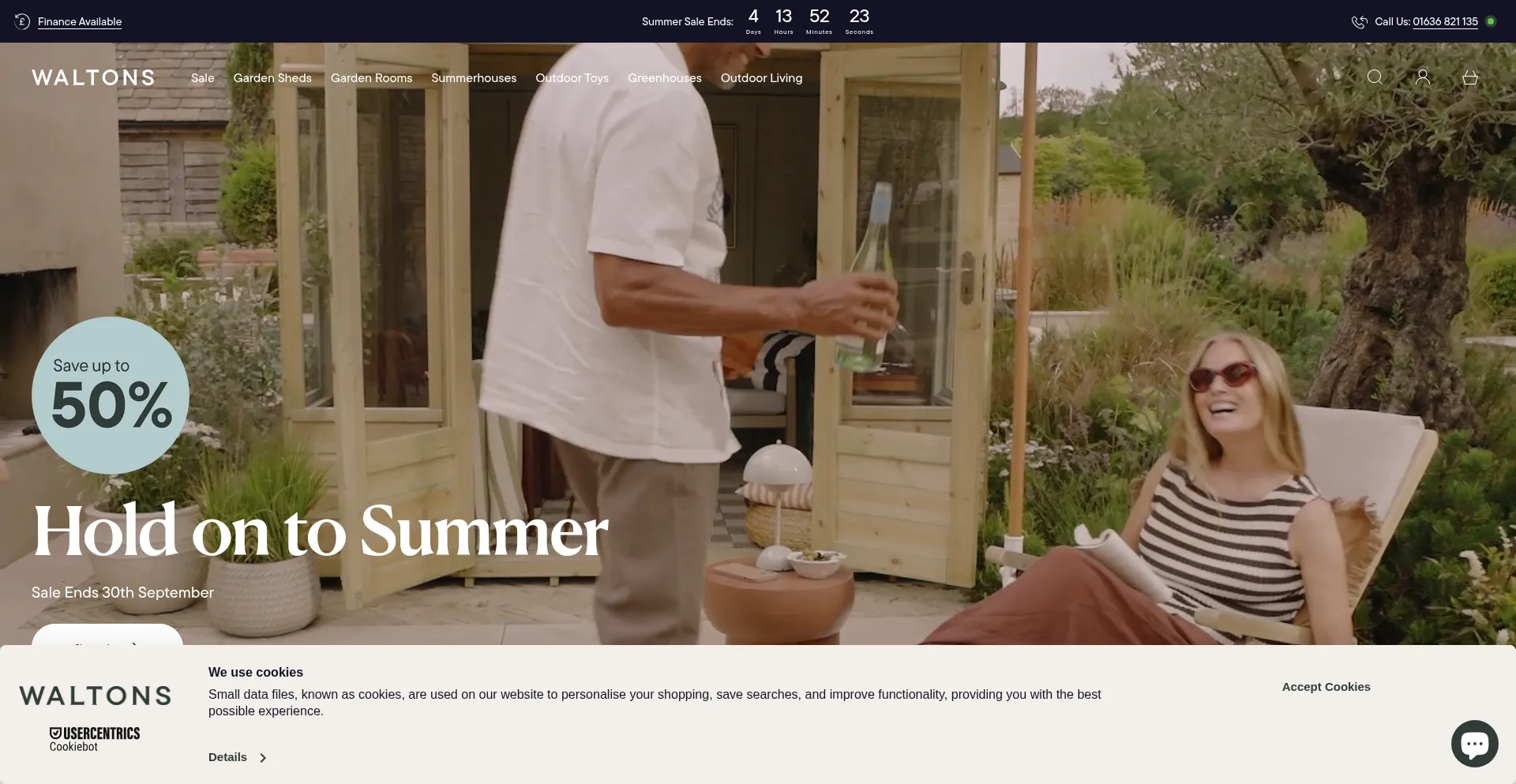 Waltons.co.uk Screenshot