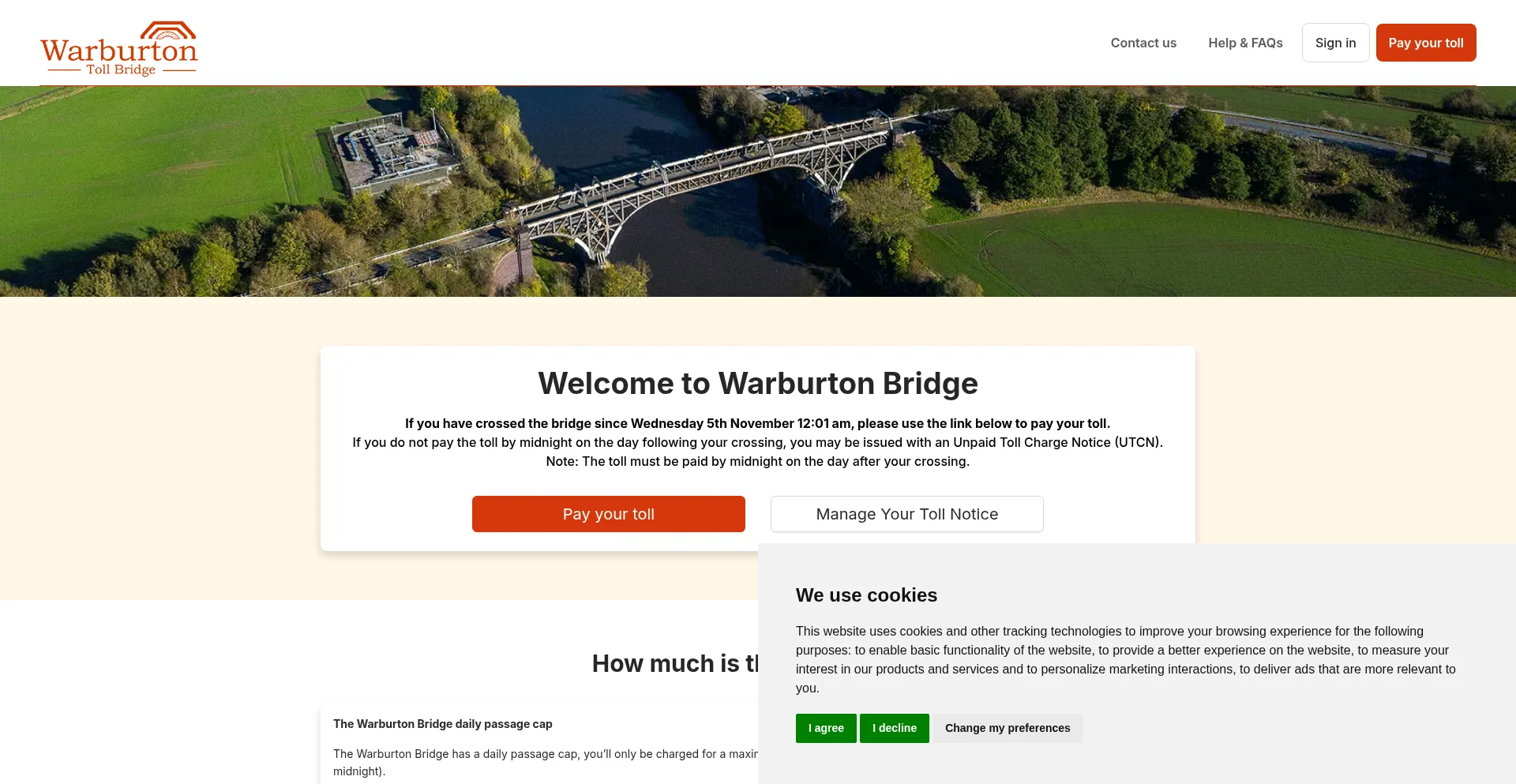 Warburtontollbridge.co.uk